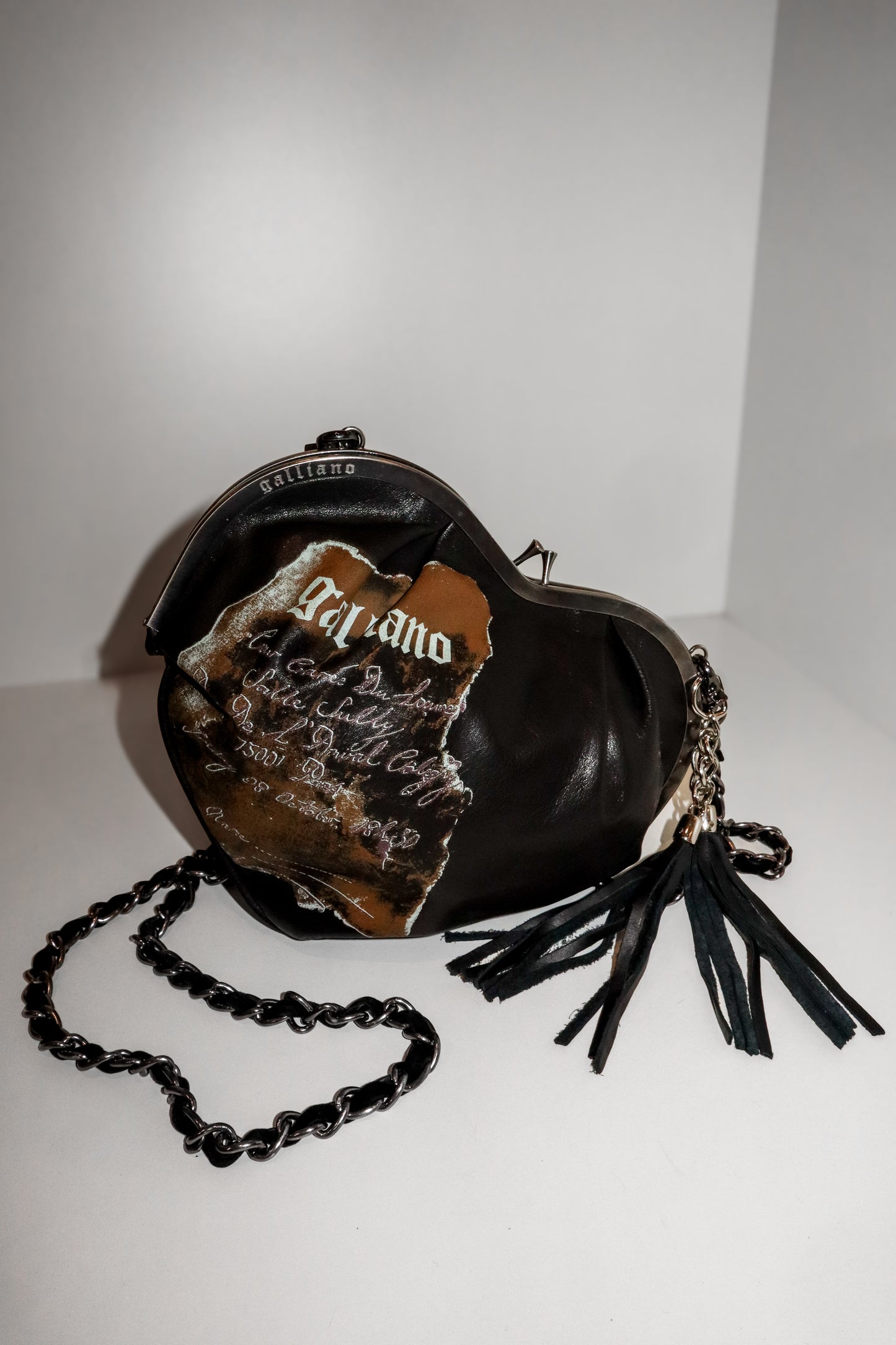 1990's John Galliano Heart Shaped Novelty Bag