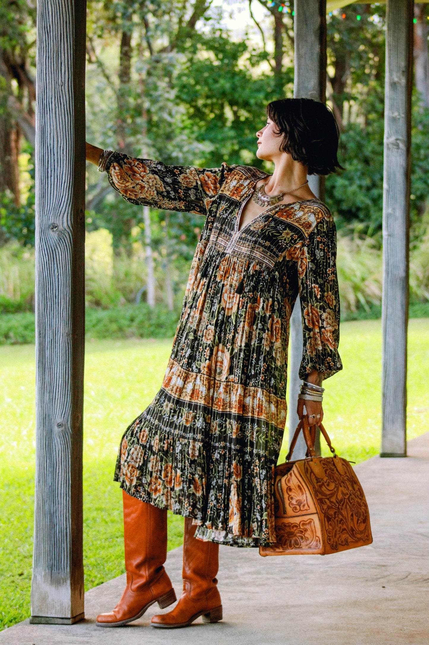 Nightfall Mystic Midi Dress