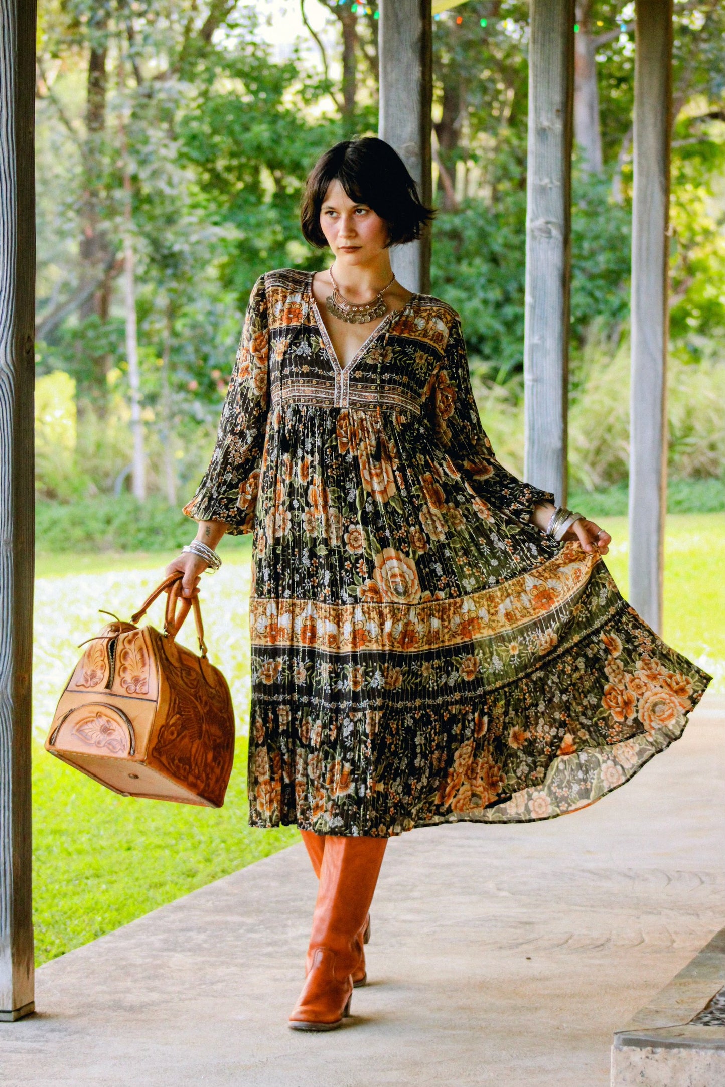 Nightfall Mystic Midi Dress