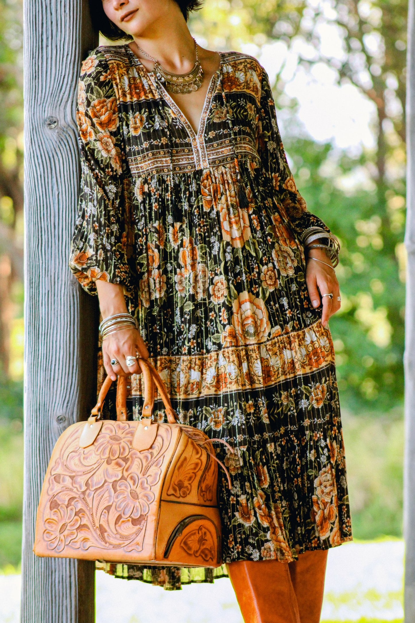 Nightfall Mystic Midi Dress