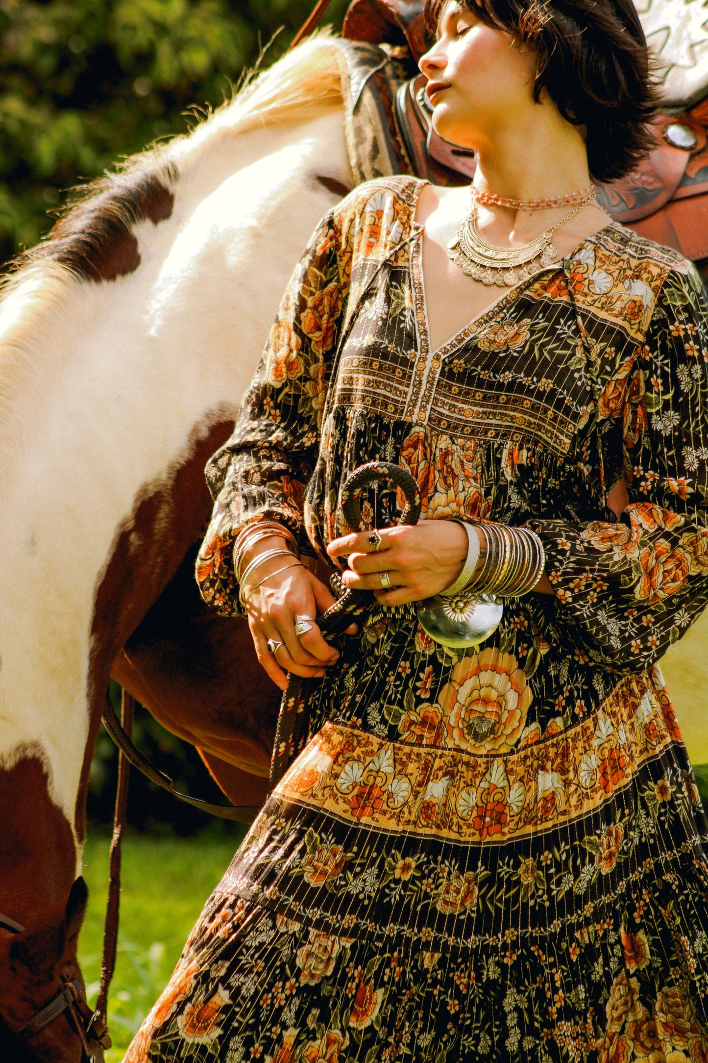 Nightfall Mystic Midi Dress