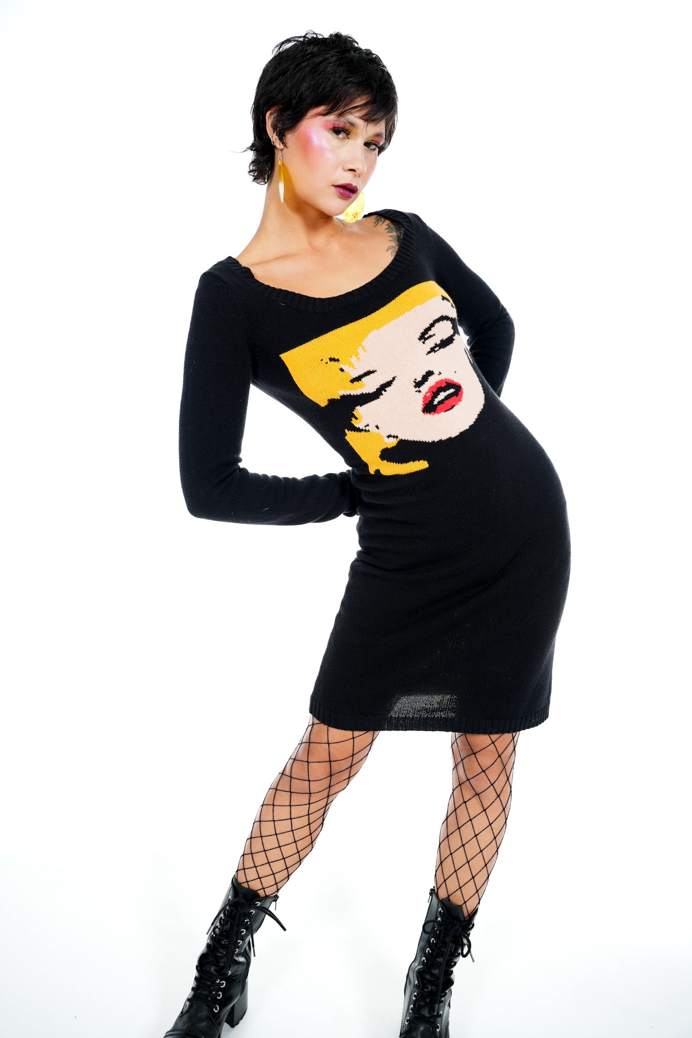 1990's Betsey Johnson Marilyn Monroe Sweater Dress