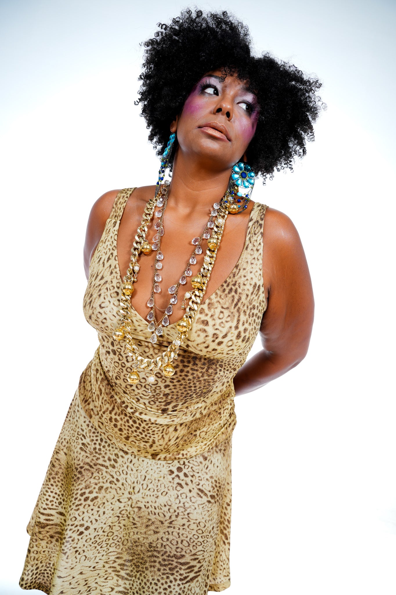 1990's Betsey Johnson Cheetah Print Dress Mad Kimono 1990's Betsey Johnson Cheetah Print Dress Mad Kimono