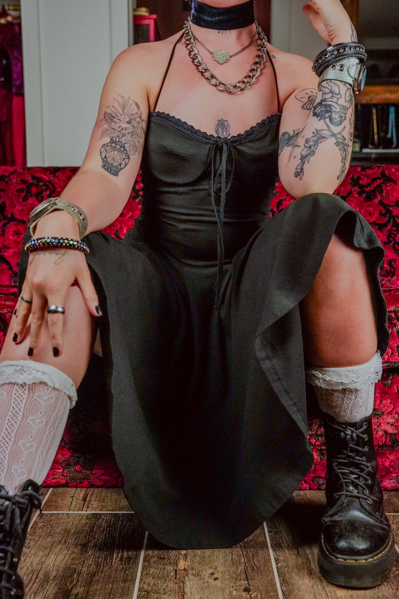 1990's Betsey Johnson Black Dress