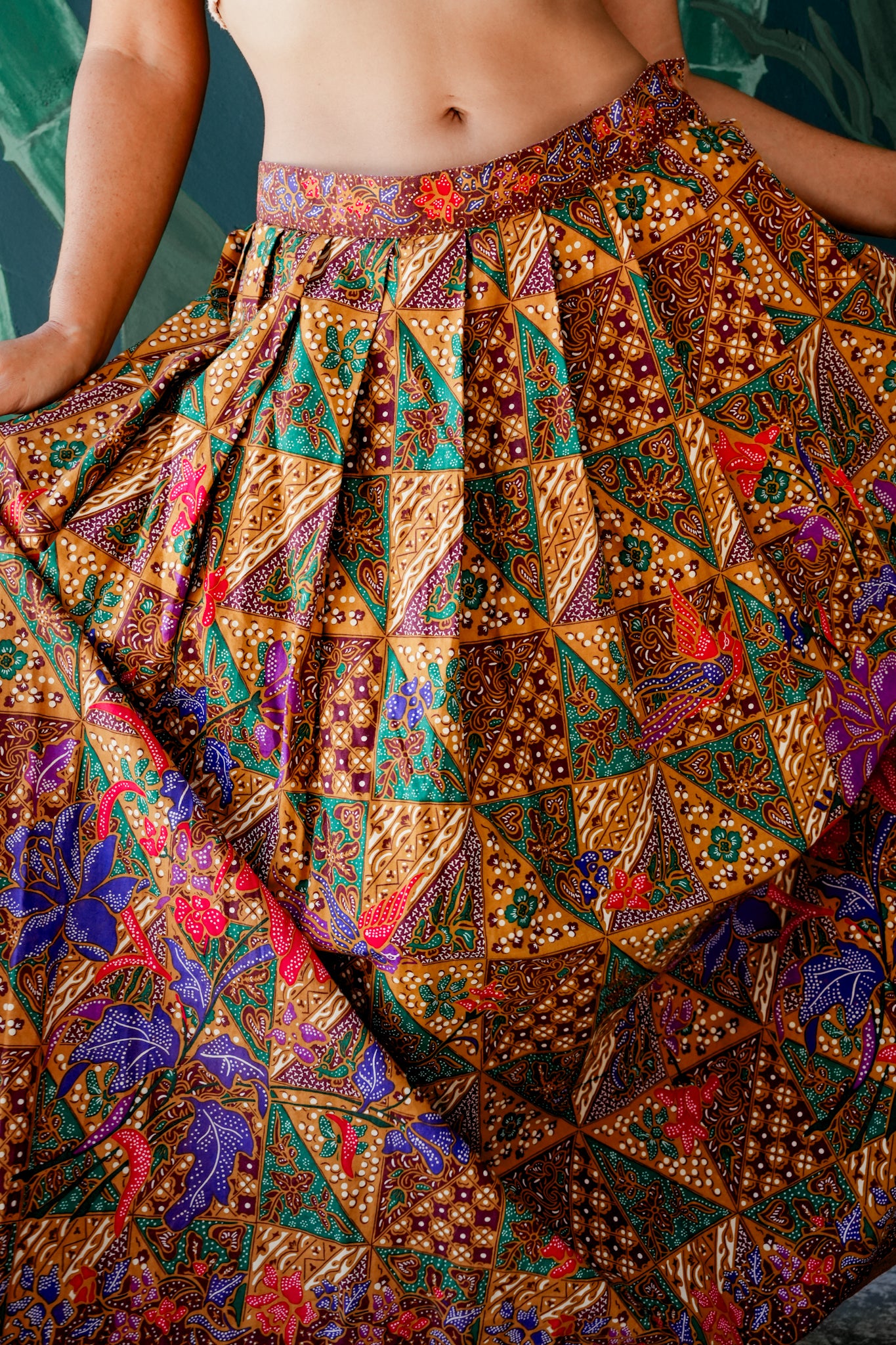 1990's Liz Claiborne Pleated Maxi Skirt