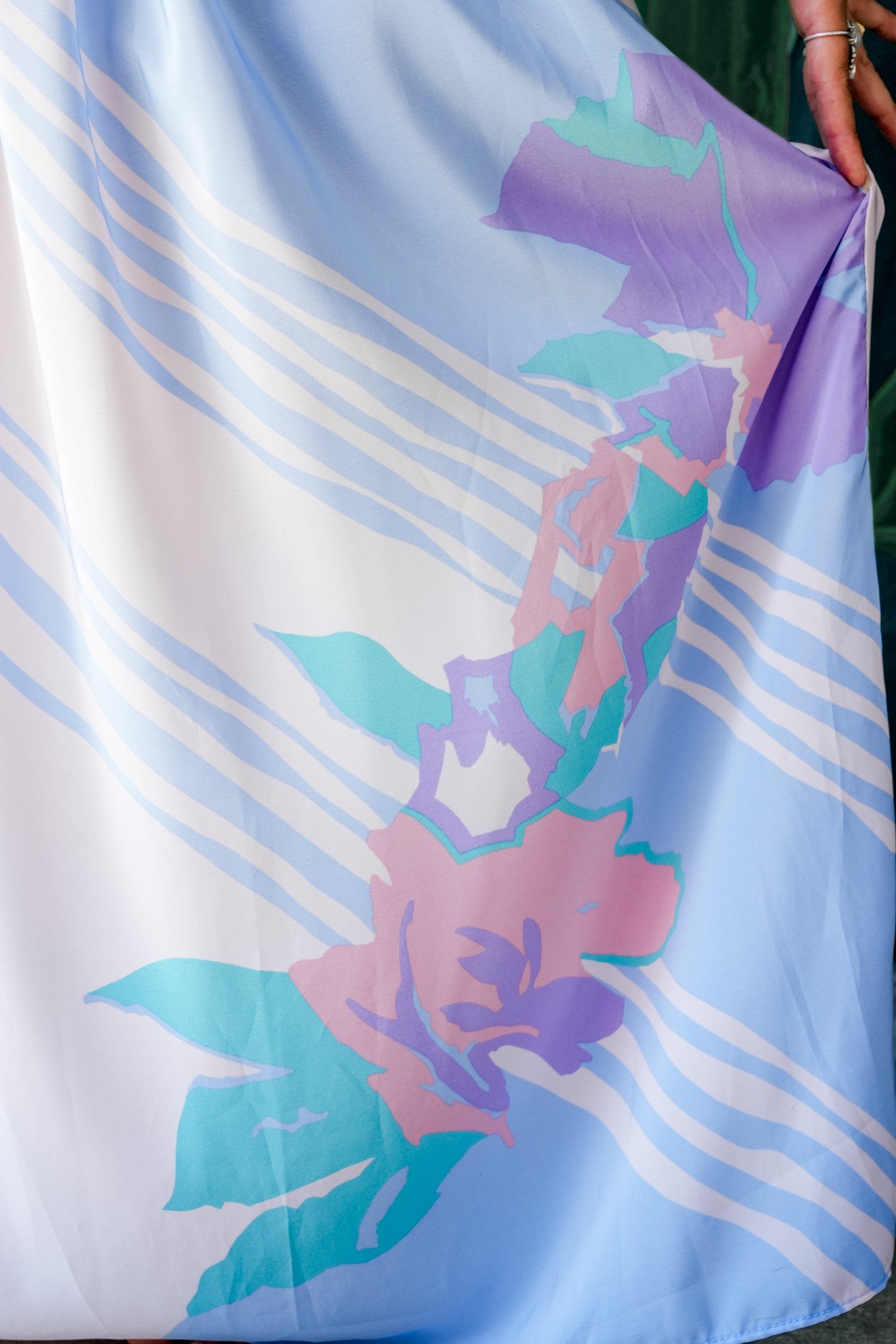 1960's Pastel Flower Print Skirt