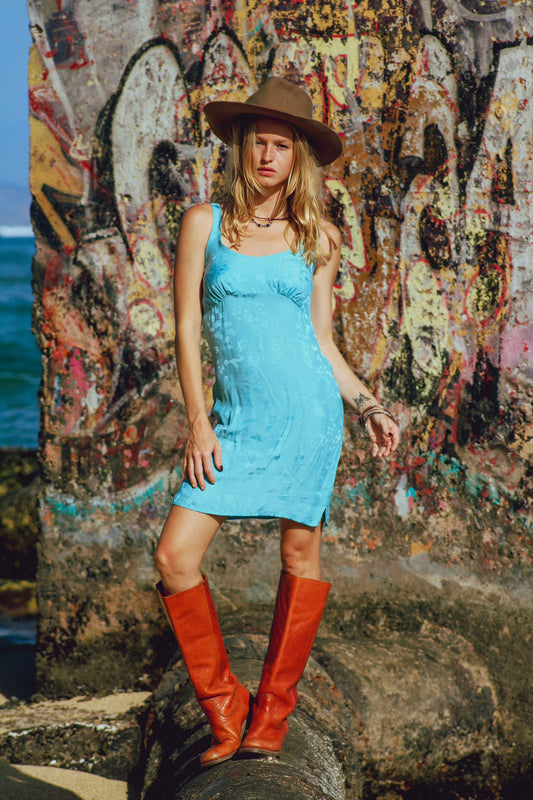 Atrium Blue Mini Dress