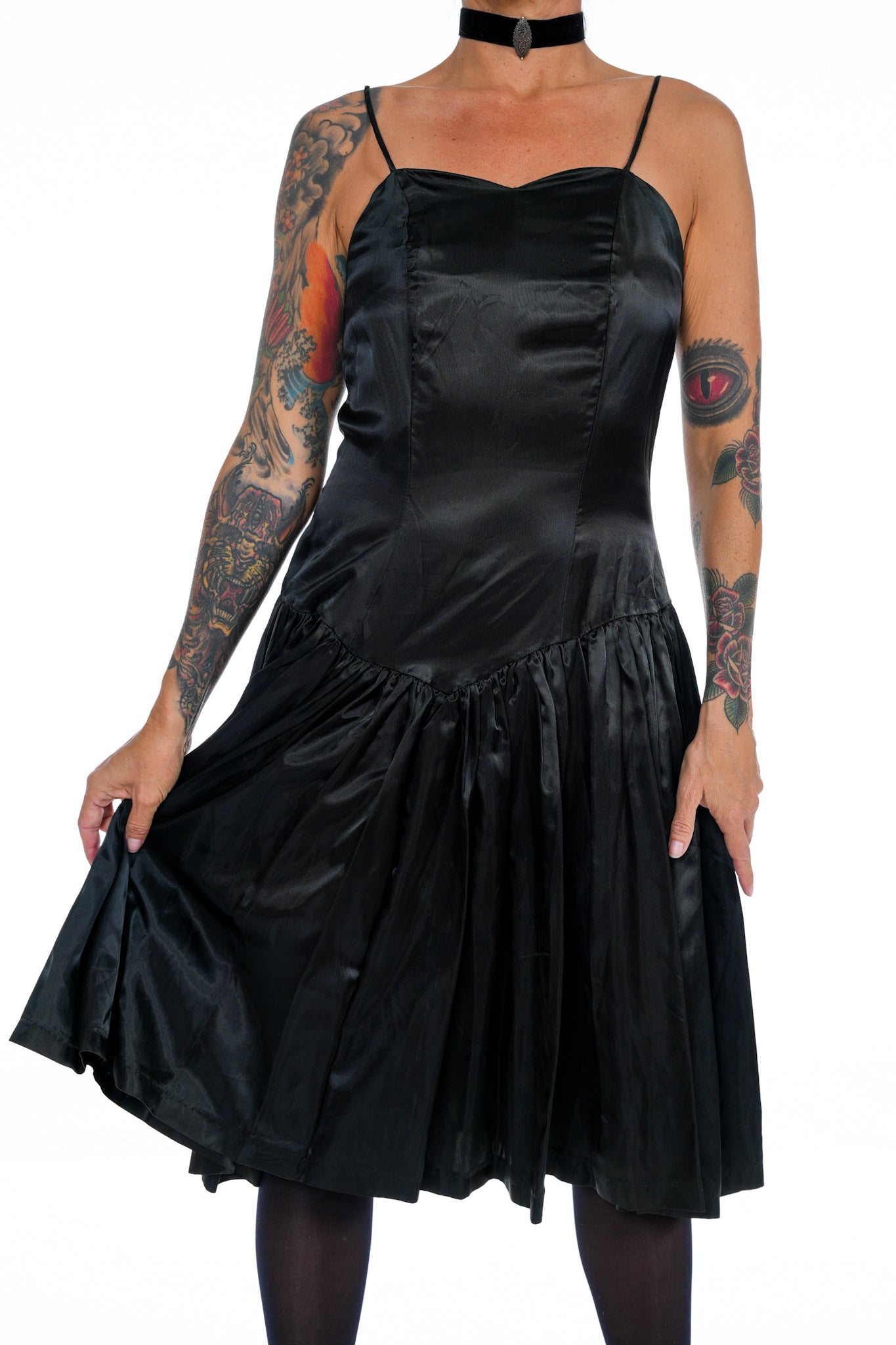 1980's Black Prom Dress