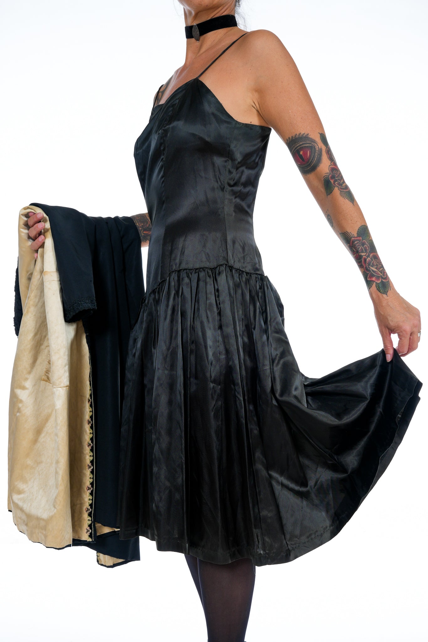 1980's Black Prom Dress