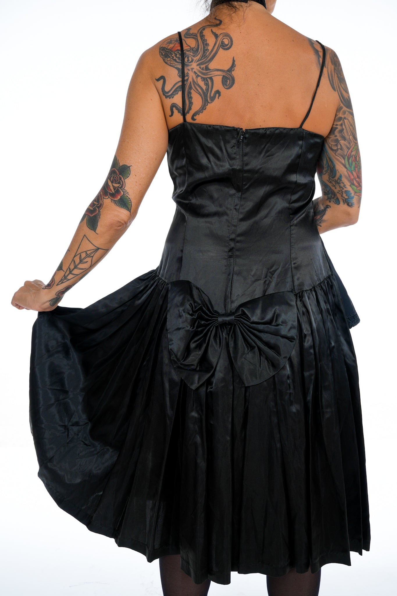 1980's Black Prom Dress