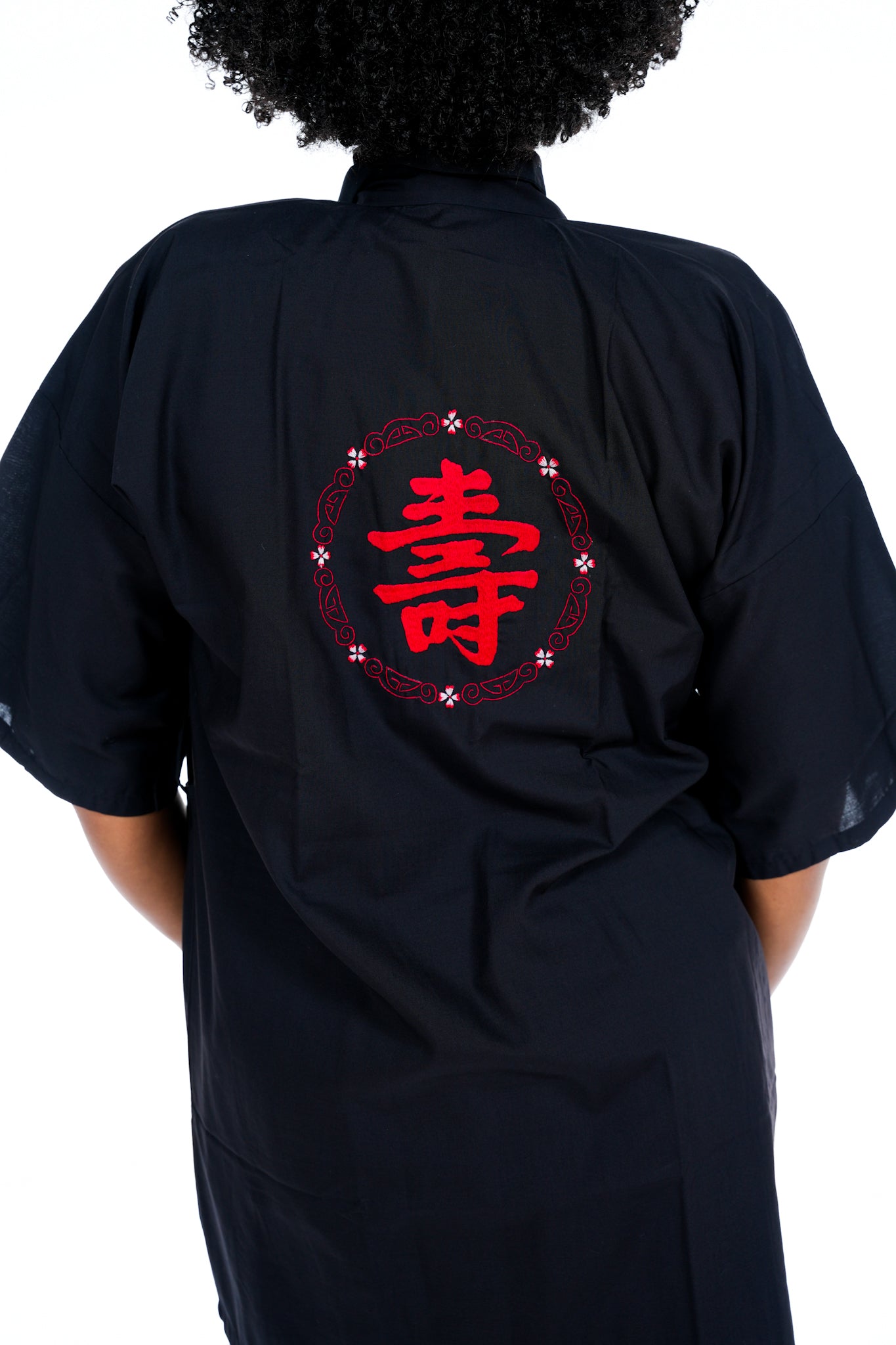 1970's Health Black Kimono