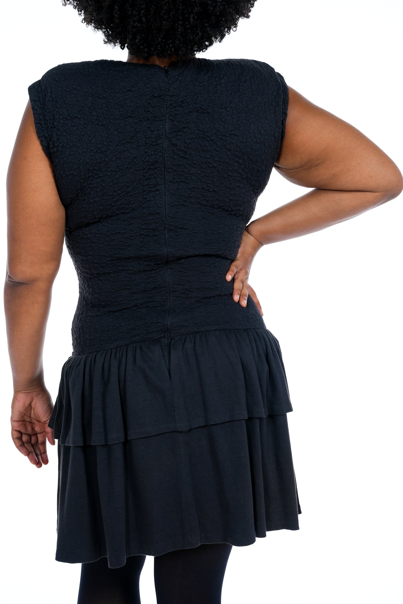 1980's Lloyd Williams Black Dress