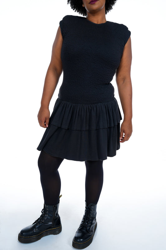 1980's Lloyd Williams Black Dress