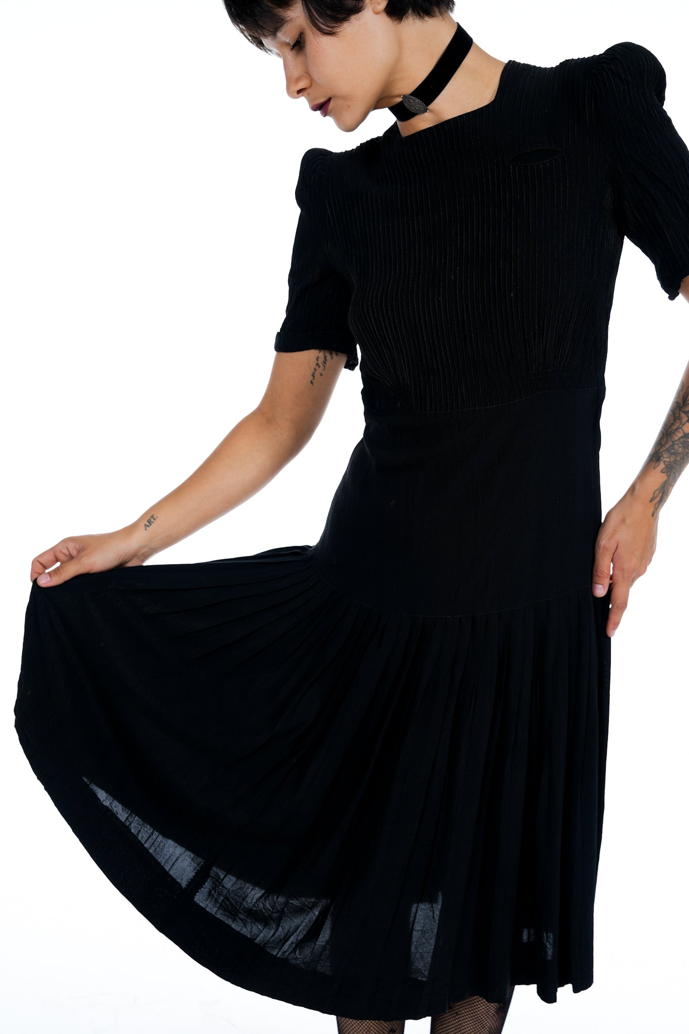 1960's Arthur Weiss Black Dress