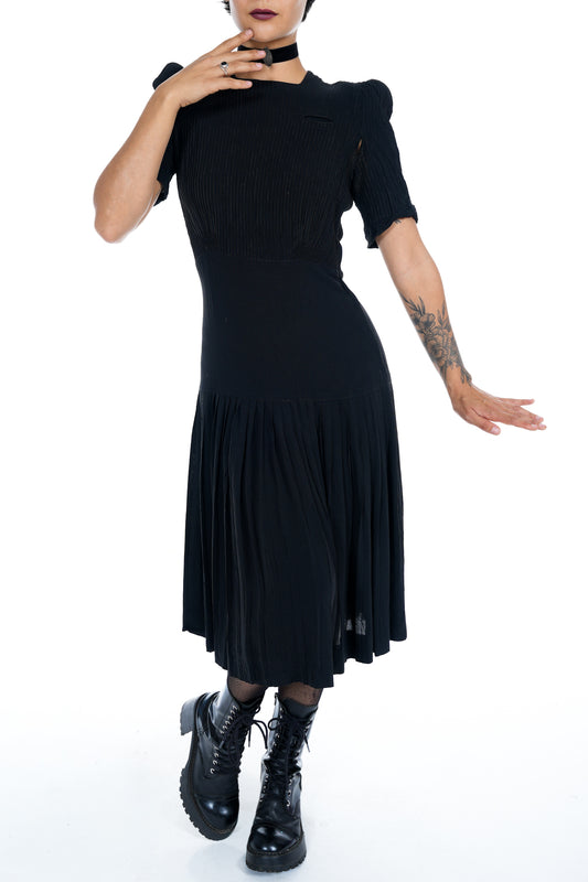 1960's Arthur Weiss Black Dress