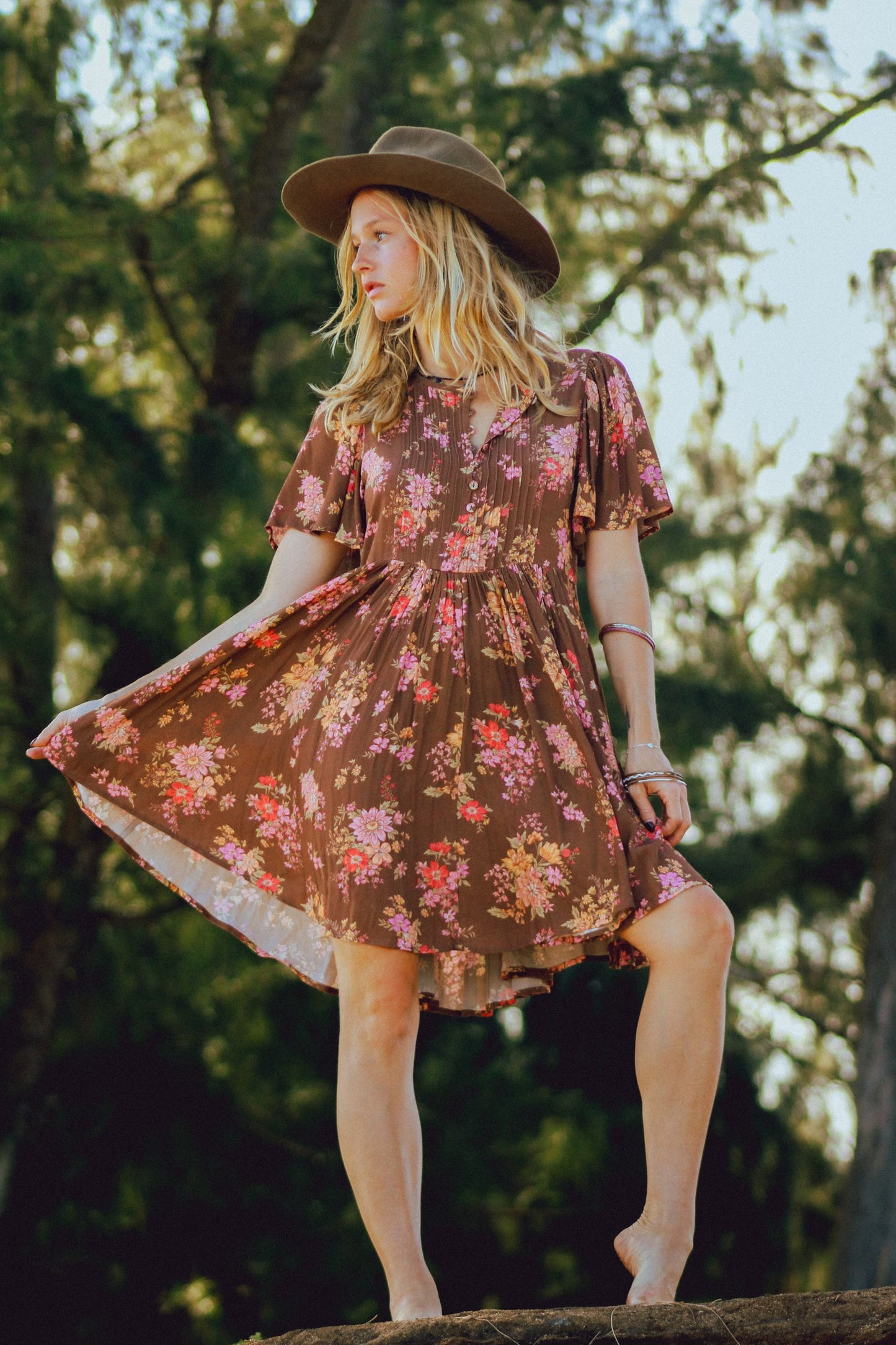 Meadowland Flutter Mini Dress