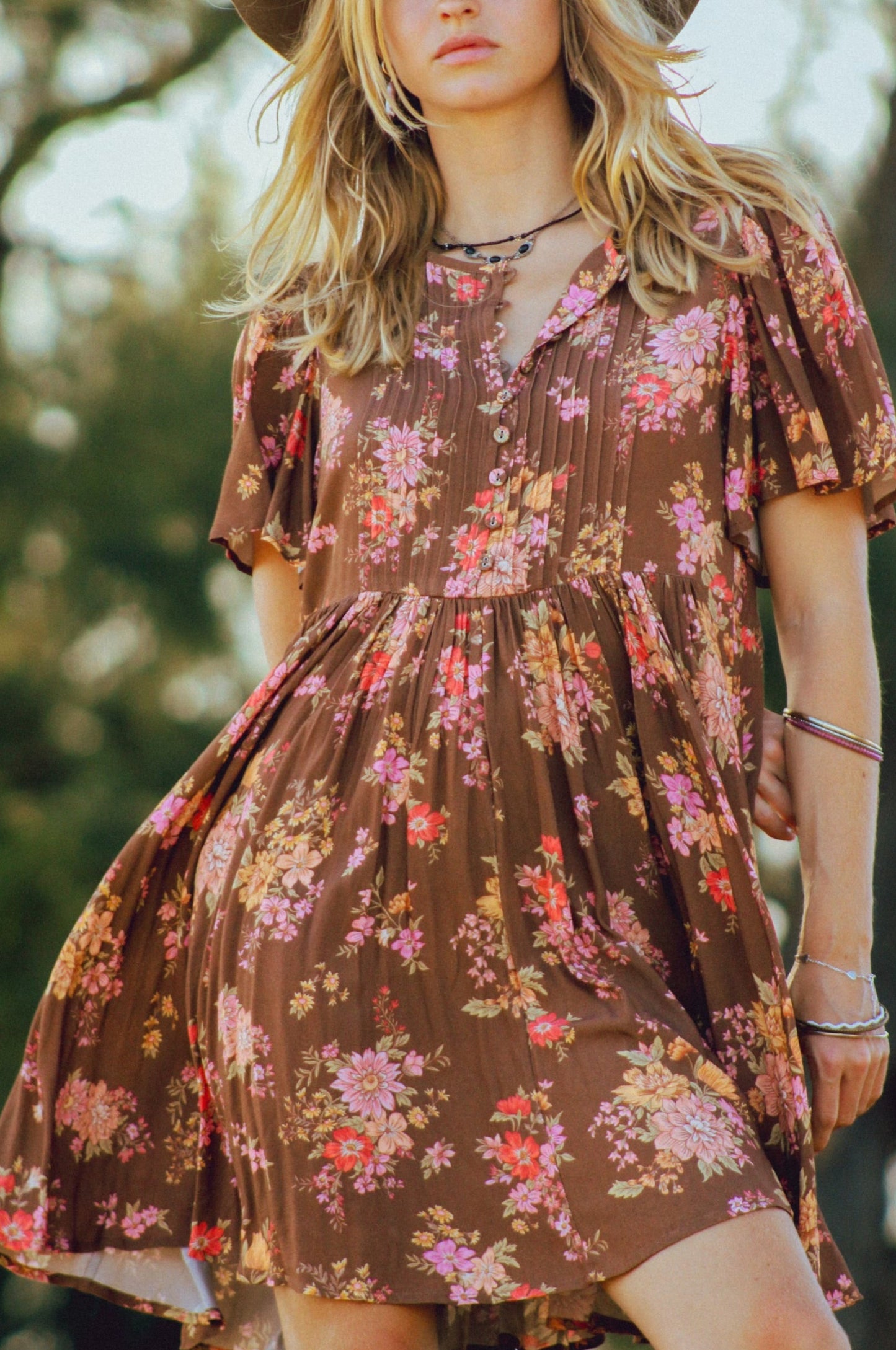 Meadowland Flutter Mini Dress