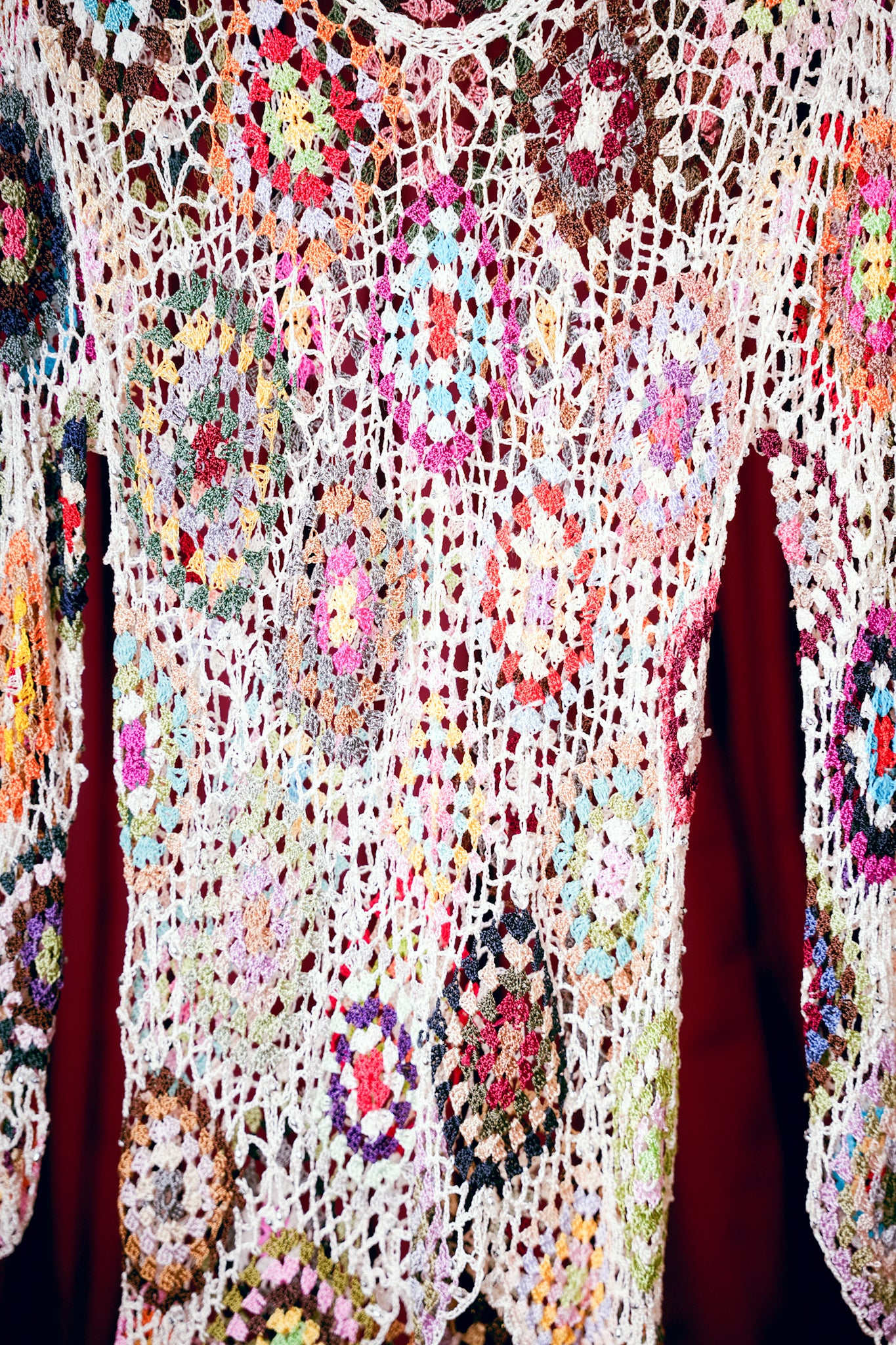 Crochet mini dress