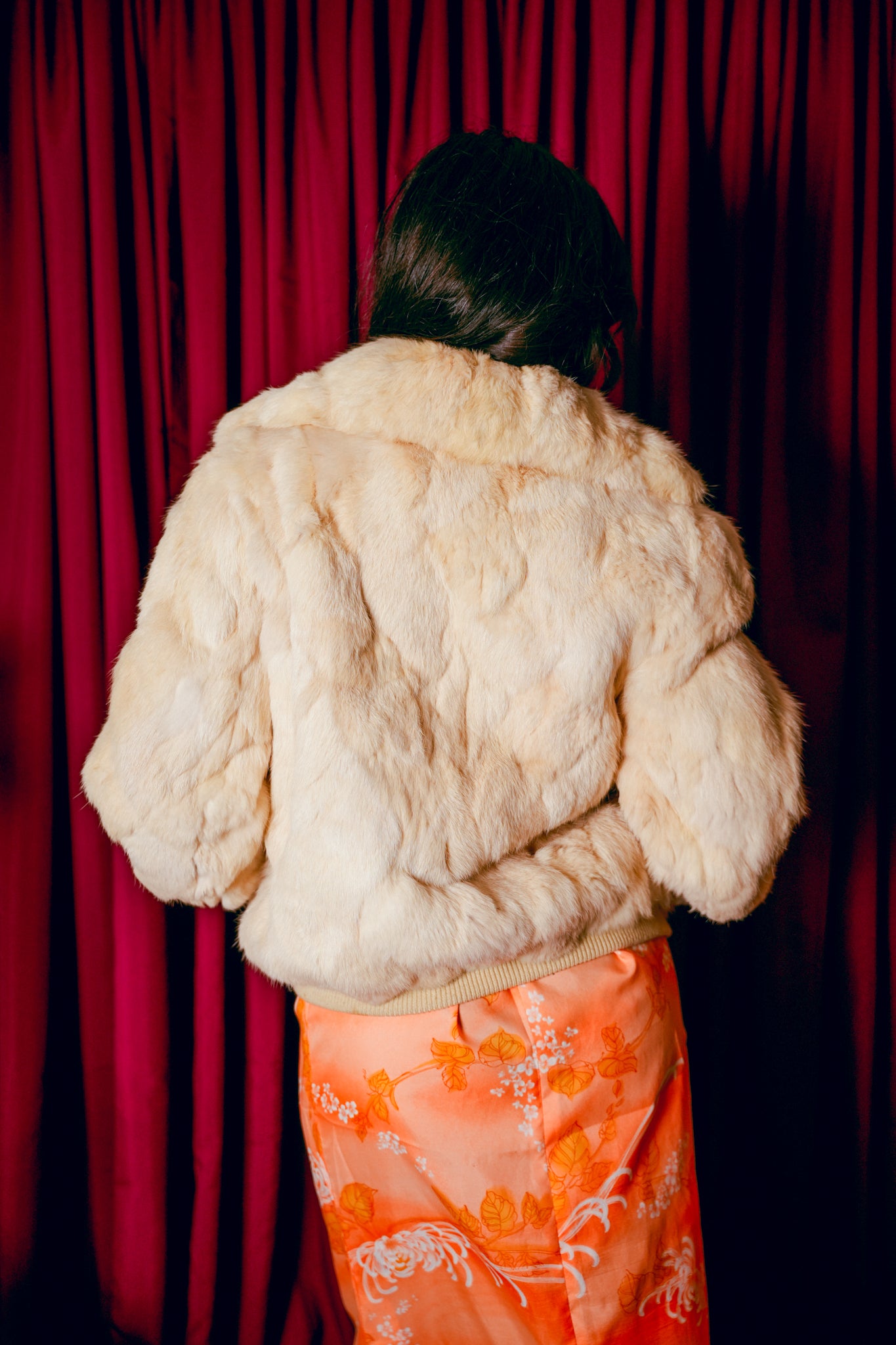 Vintage Mademoiselle Rabbit Fur Coat