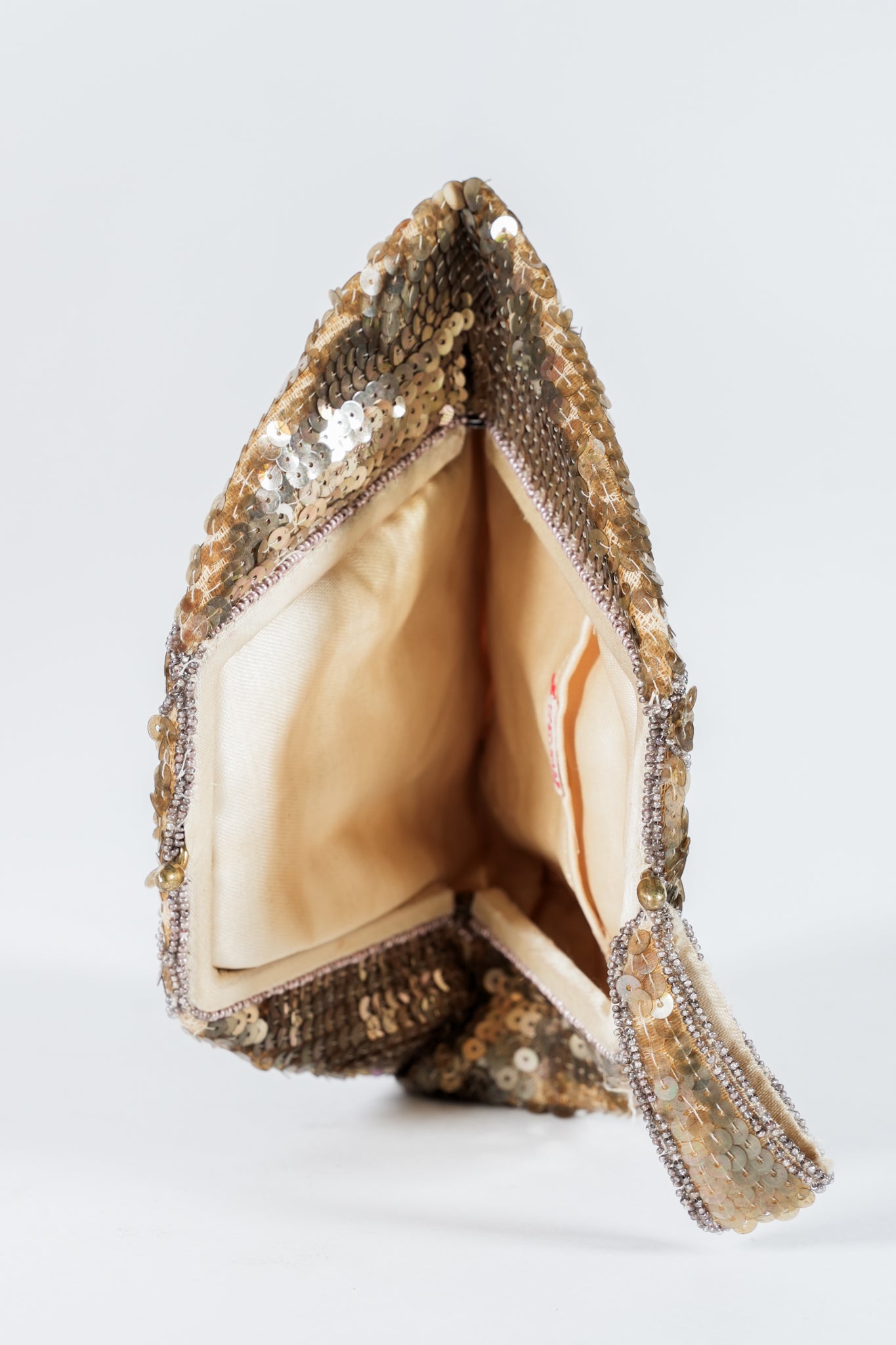 Vintage Belgian Bronze Sequin Clutch