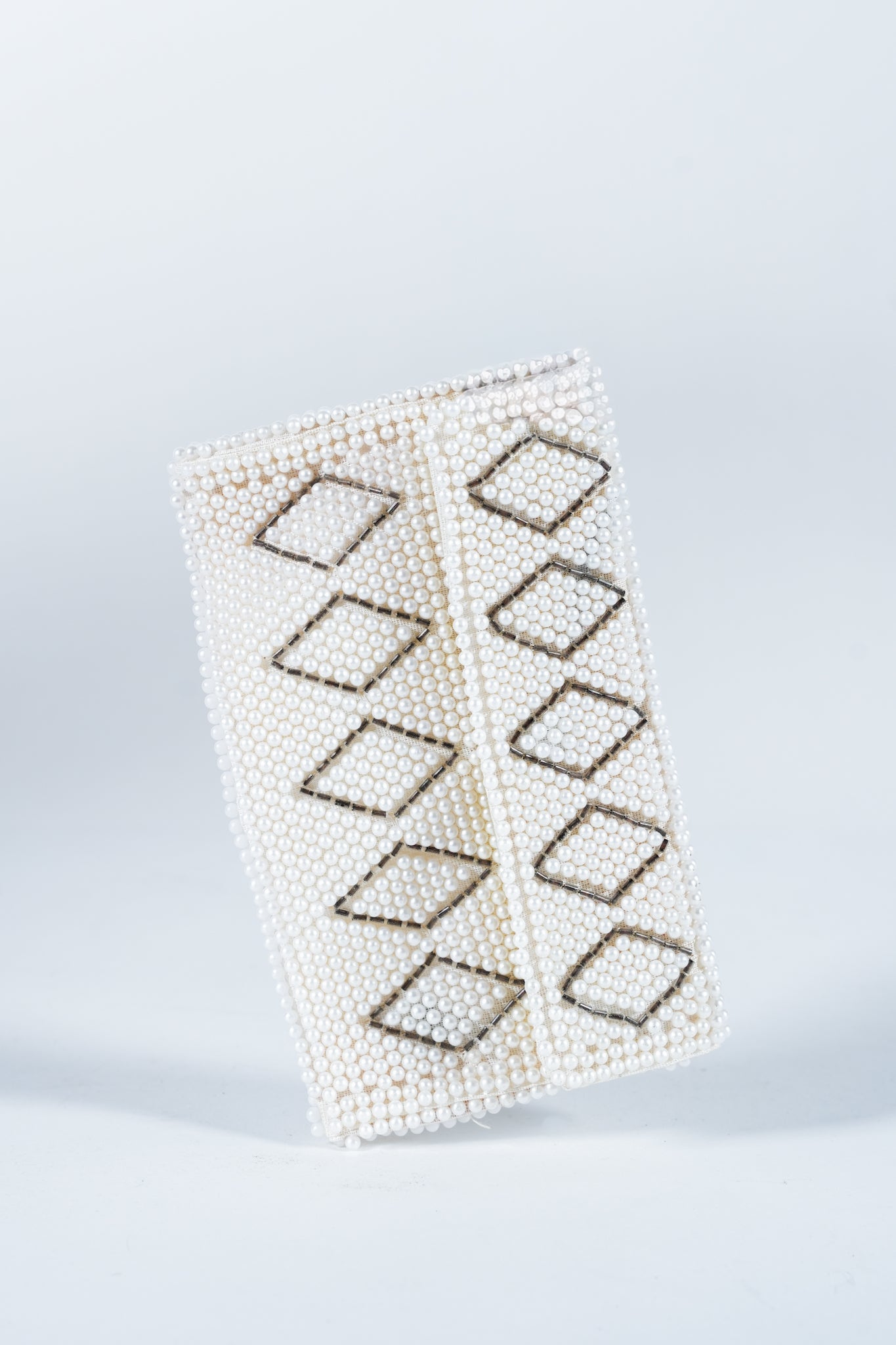 Vintage Japanese Diamond Beaded Clutch