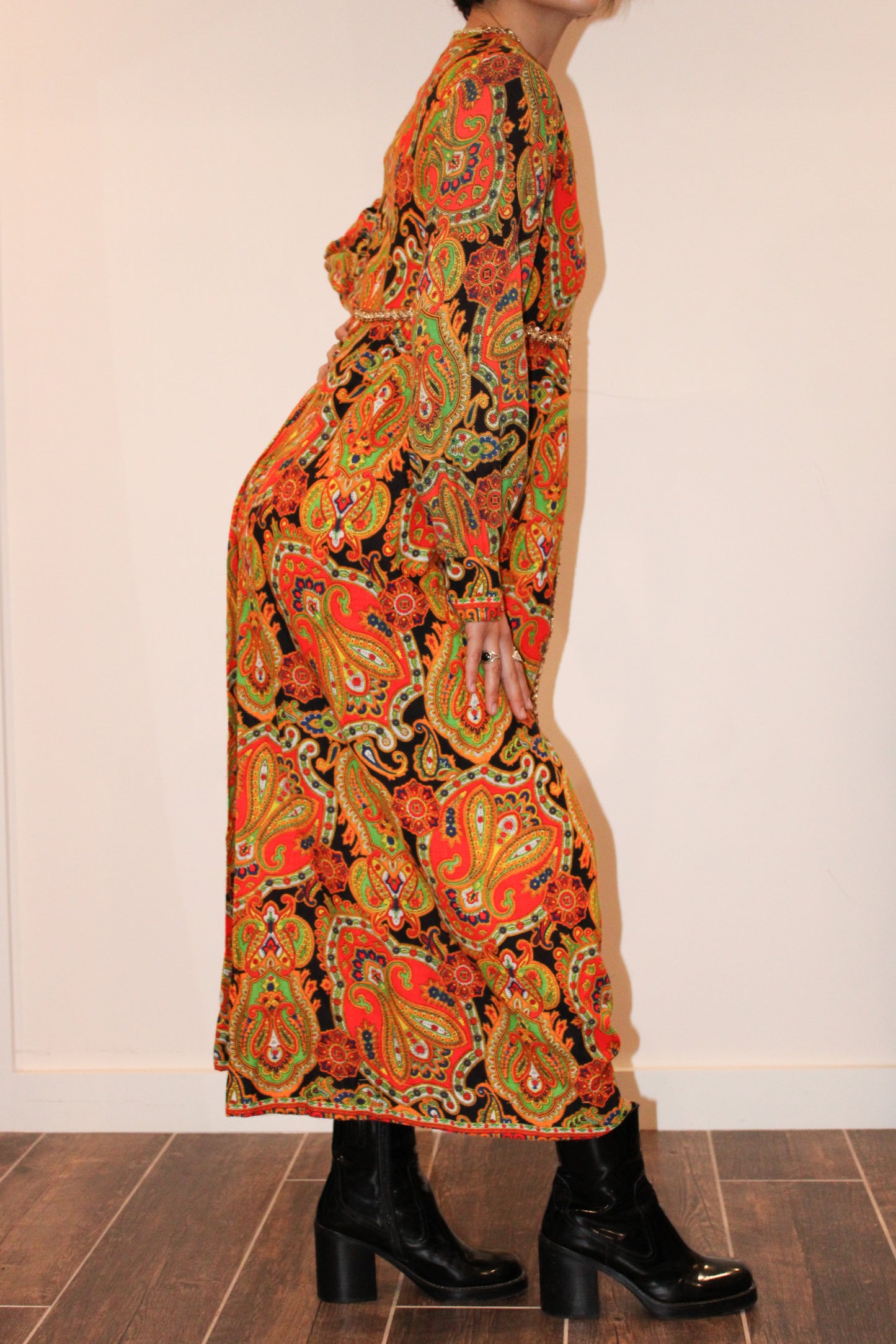 1960s Sears Psychedelic Print Jumpsuit