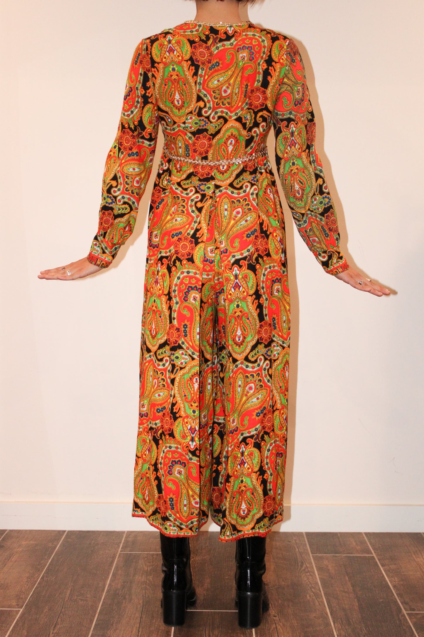 1960s Sears Psychedelic Print Jumpsuit