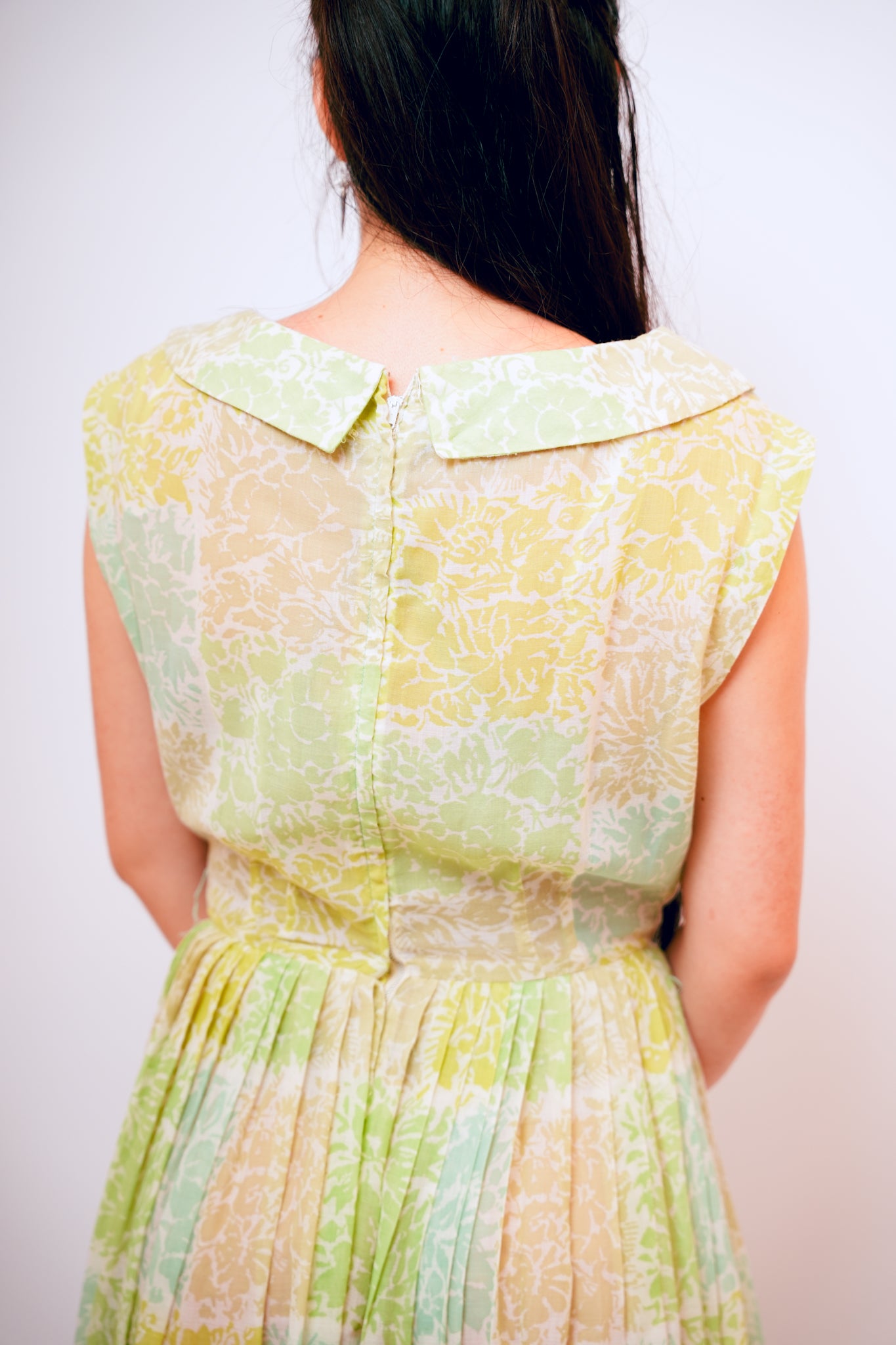 1950s RK Originals Sheer Green Dress