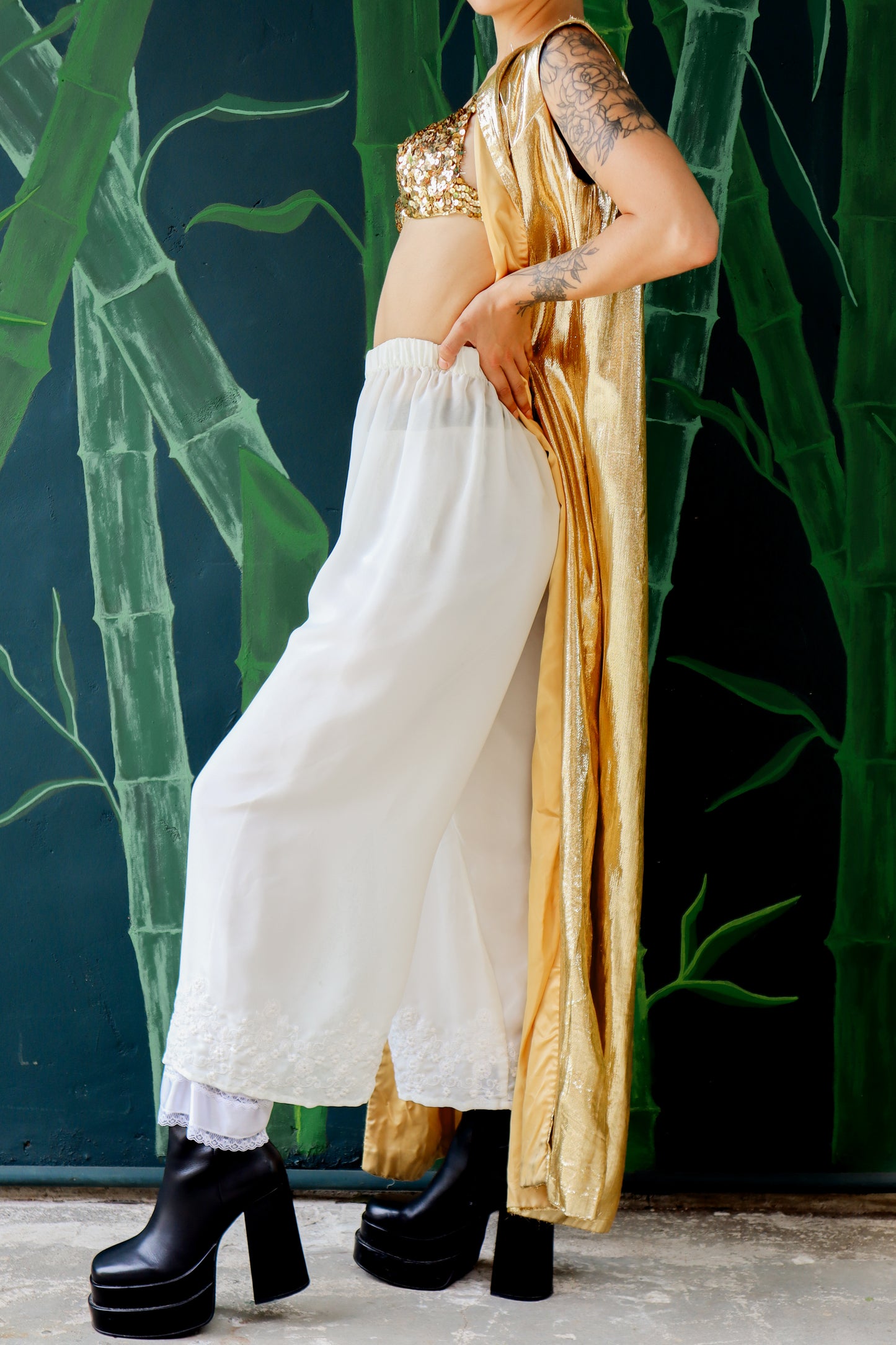 Vintage Gold Vest Duster