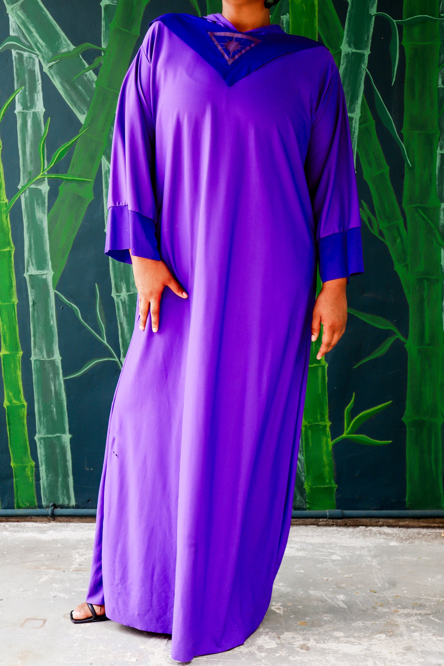 Purple Wizard Costume with Hood