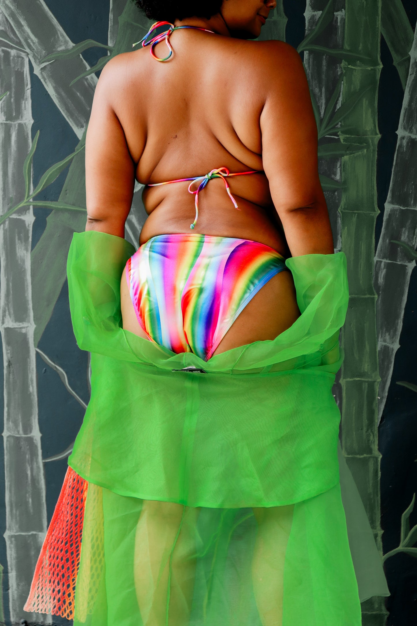 Vintage Metallic Rainbow Bikini