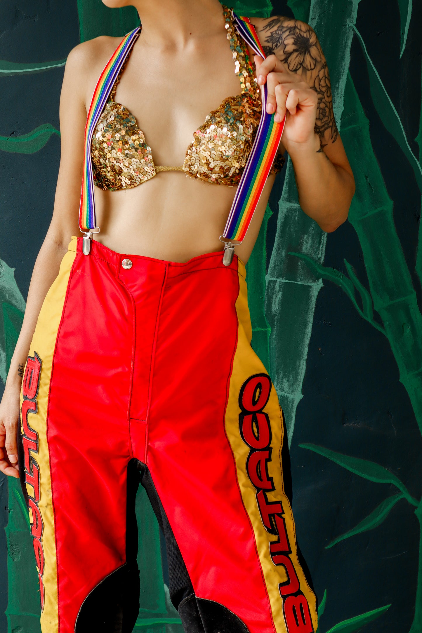 Red Bultaco Moto Pants