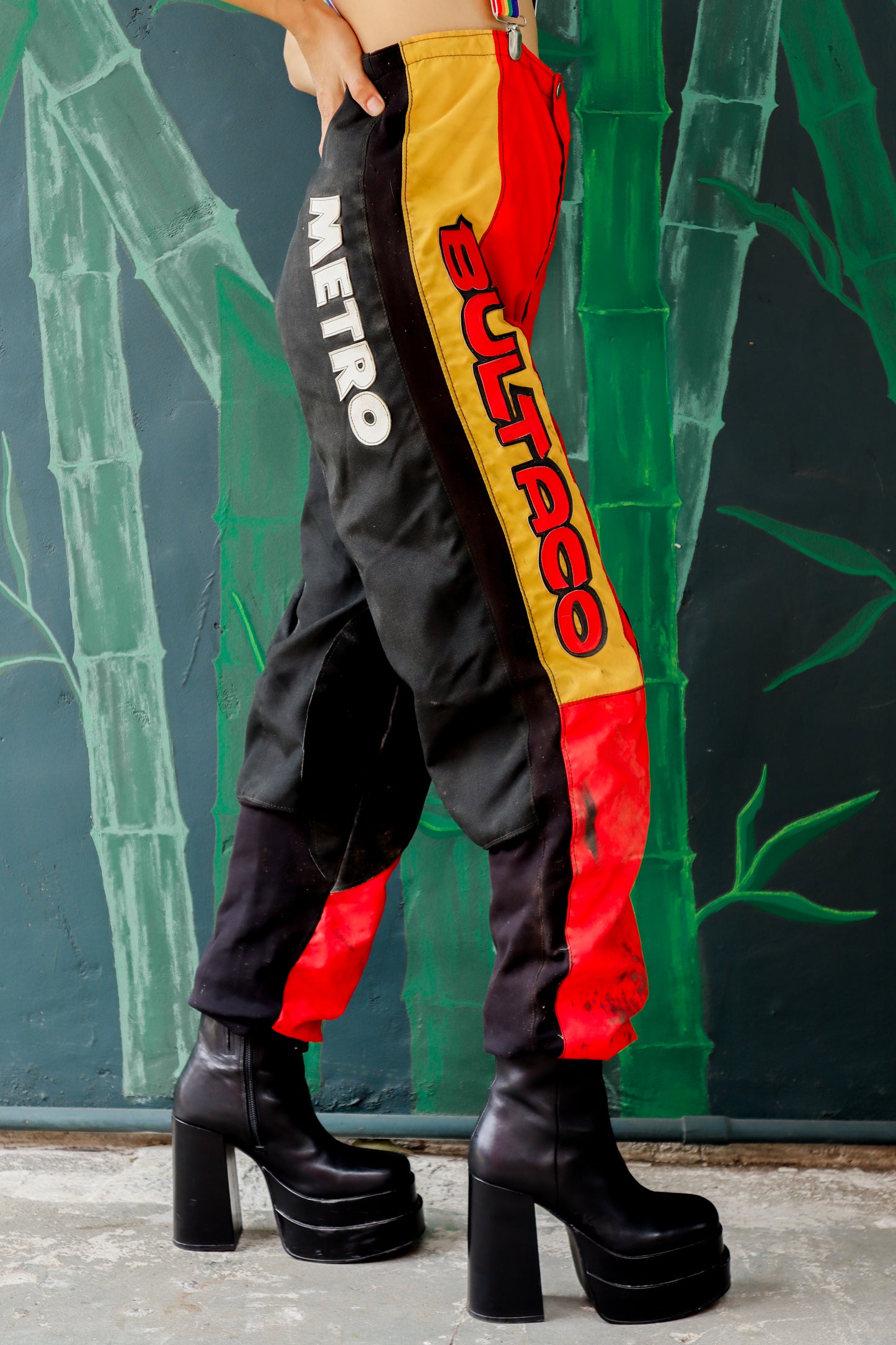 Red Bultaco Moto Pants