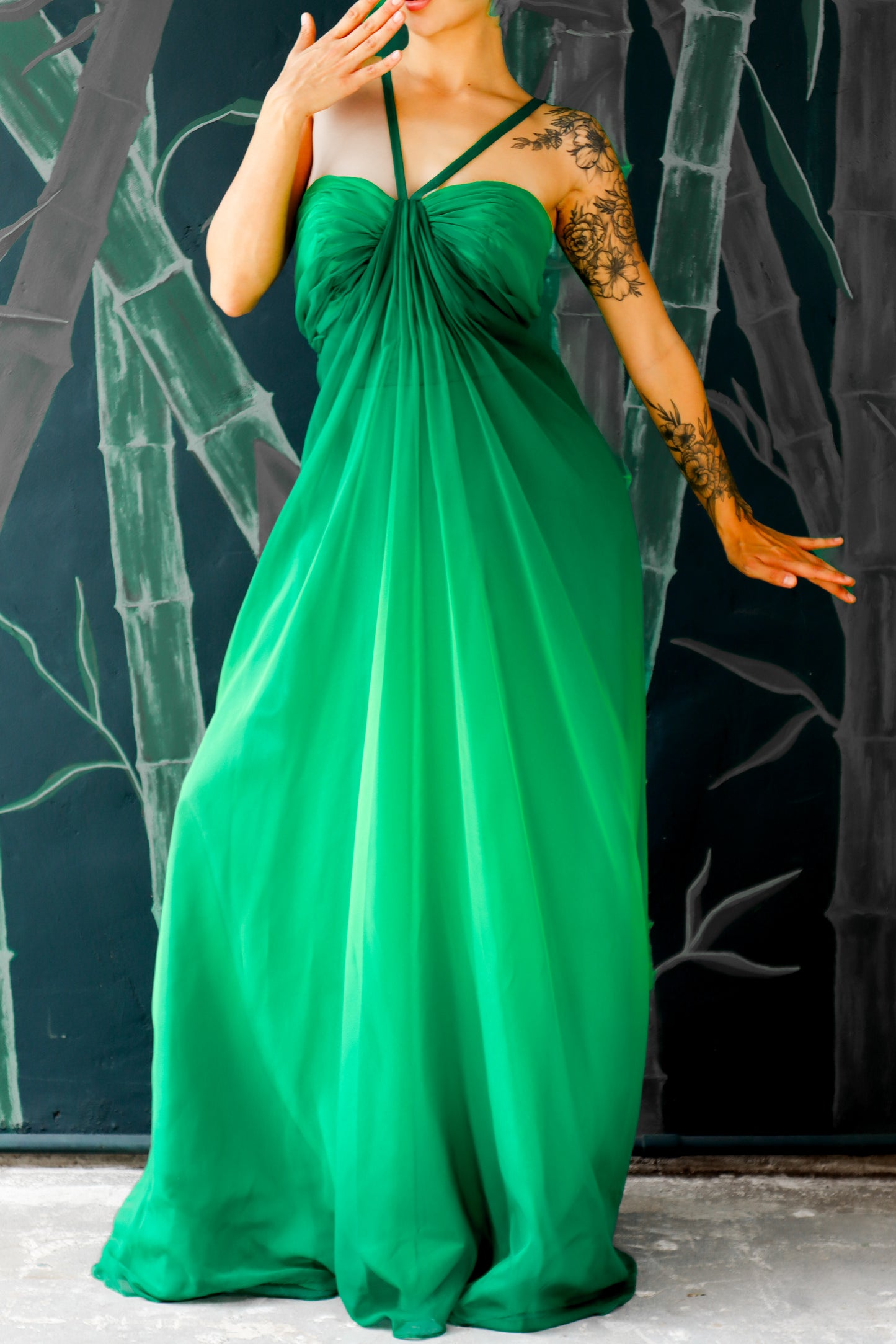 Green Ombre Maxi Dress