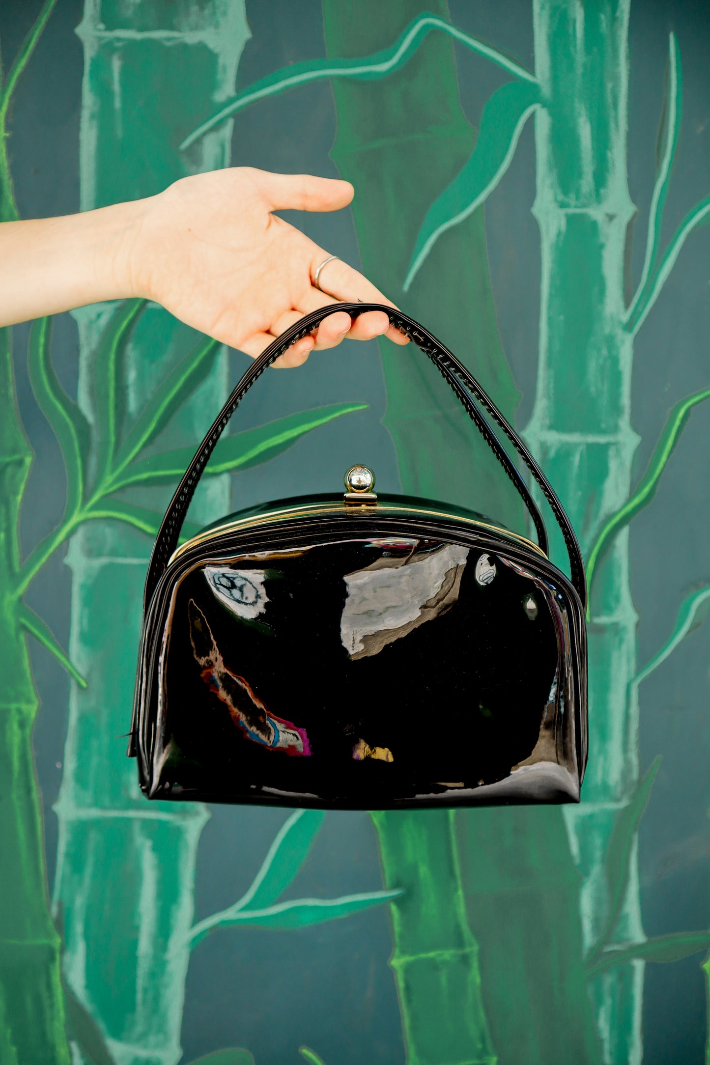 Vintage Patent Leather Handbag