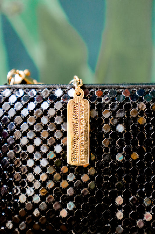 Black Shimmer Chainmail Crossbody