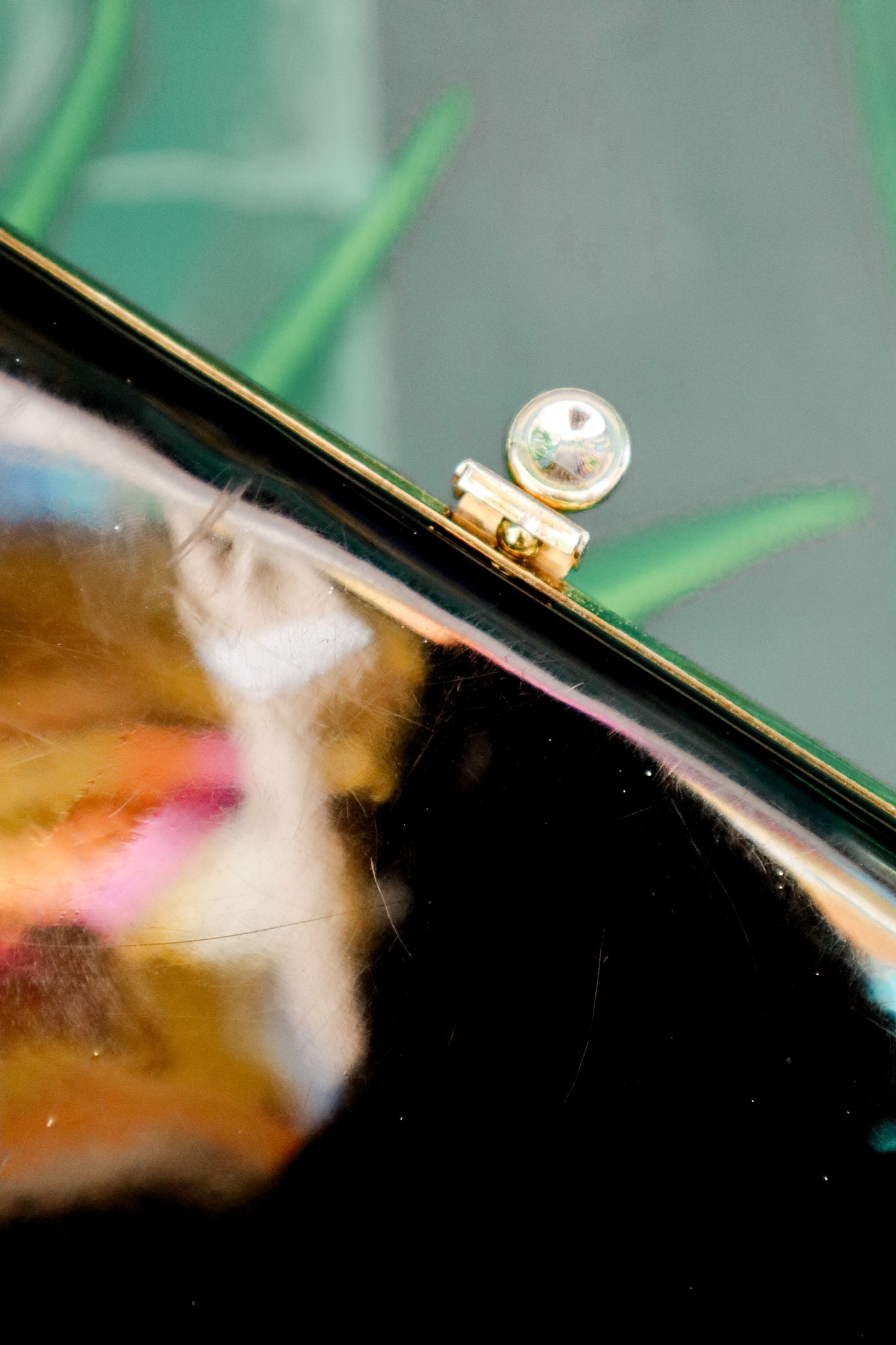 Vintage Patent Leather Long Clutch