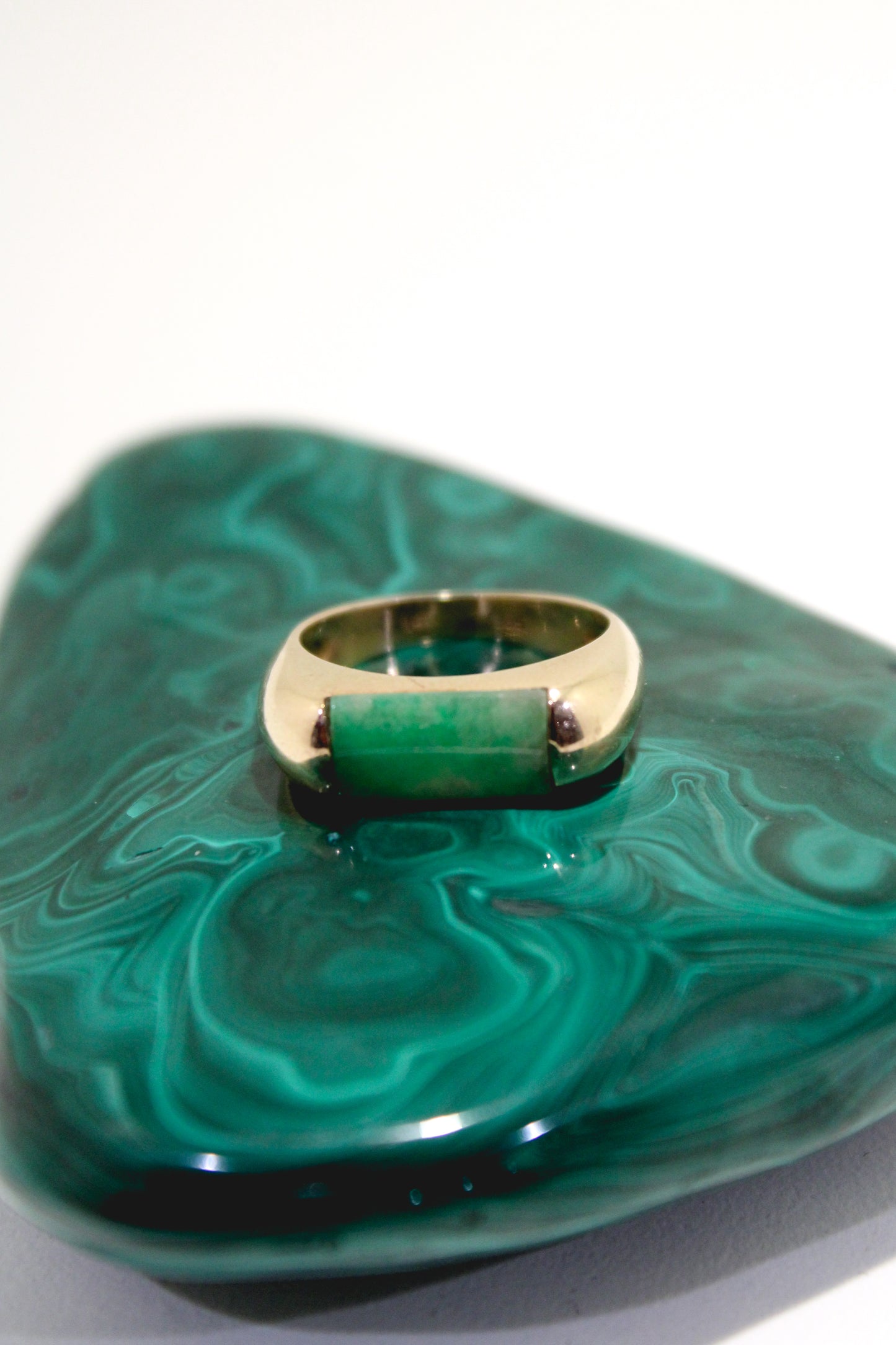Jade Saddle Ring