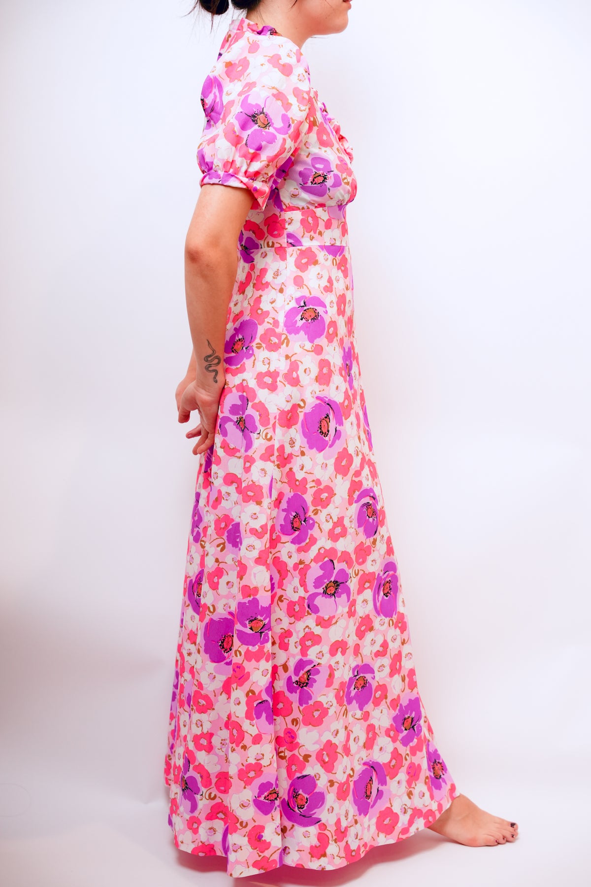 Vintage Pink Floral MuuMuu