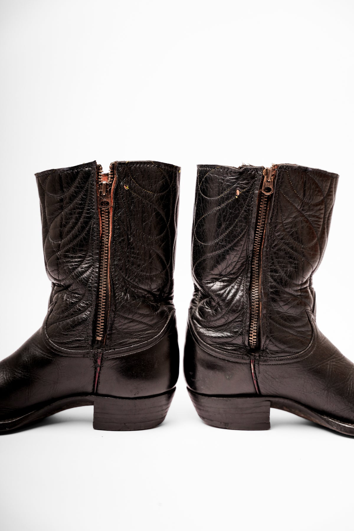 Vintage Black Cowboy Boots