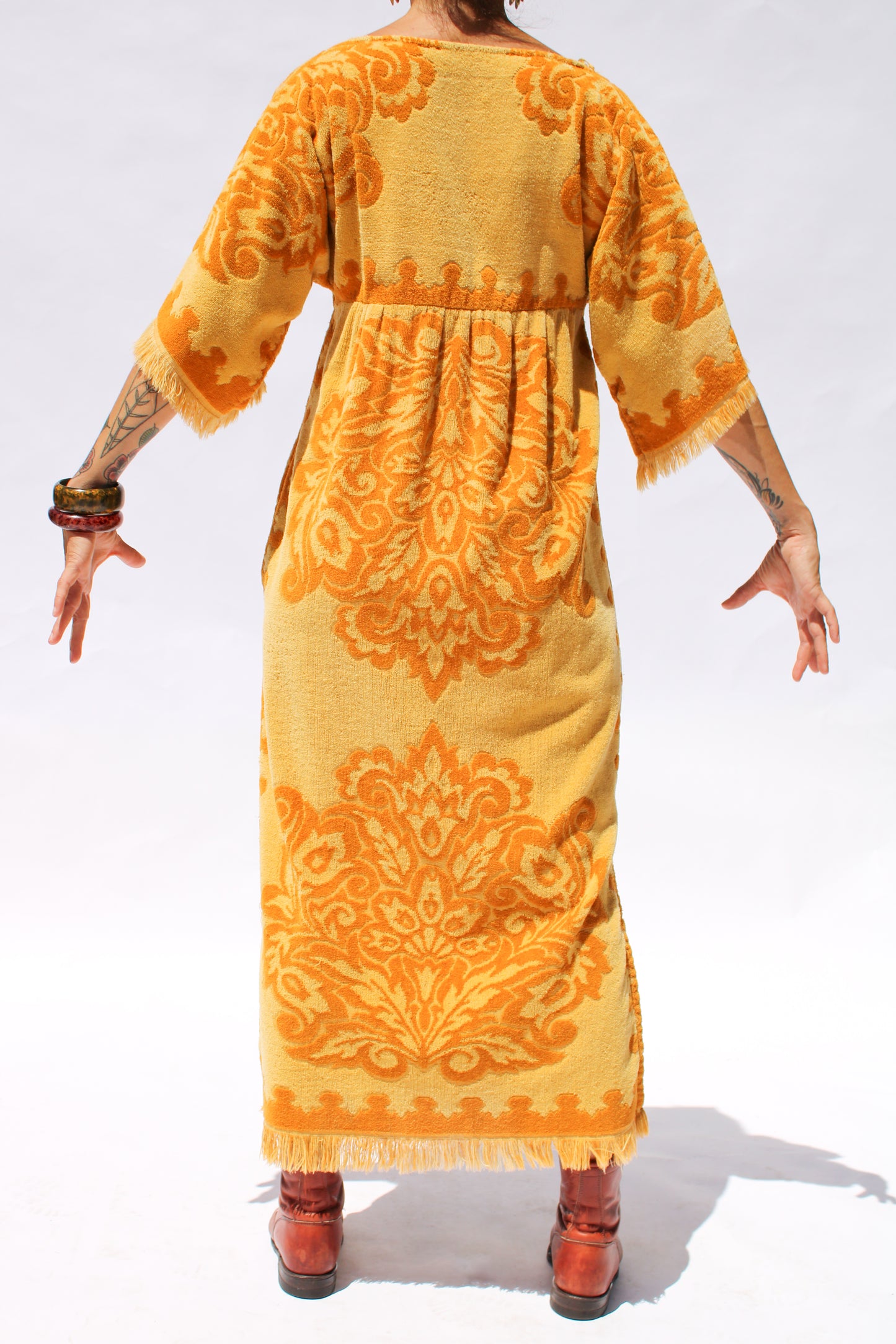 1970s Marigold Terry Cloth Dress