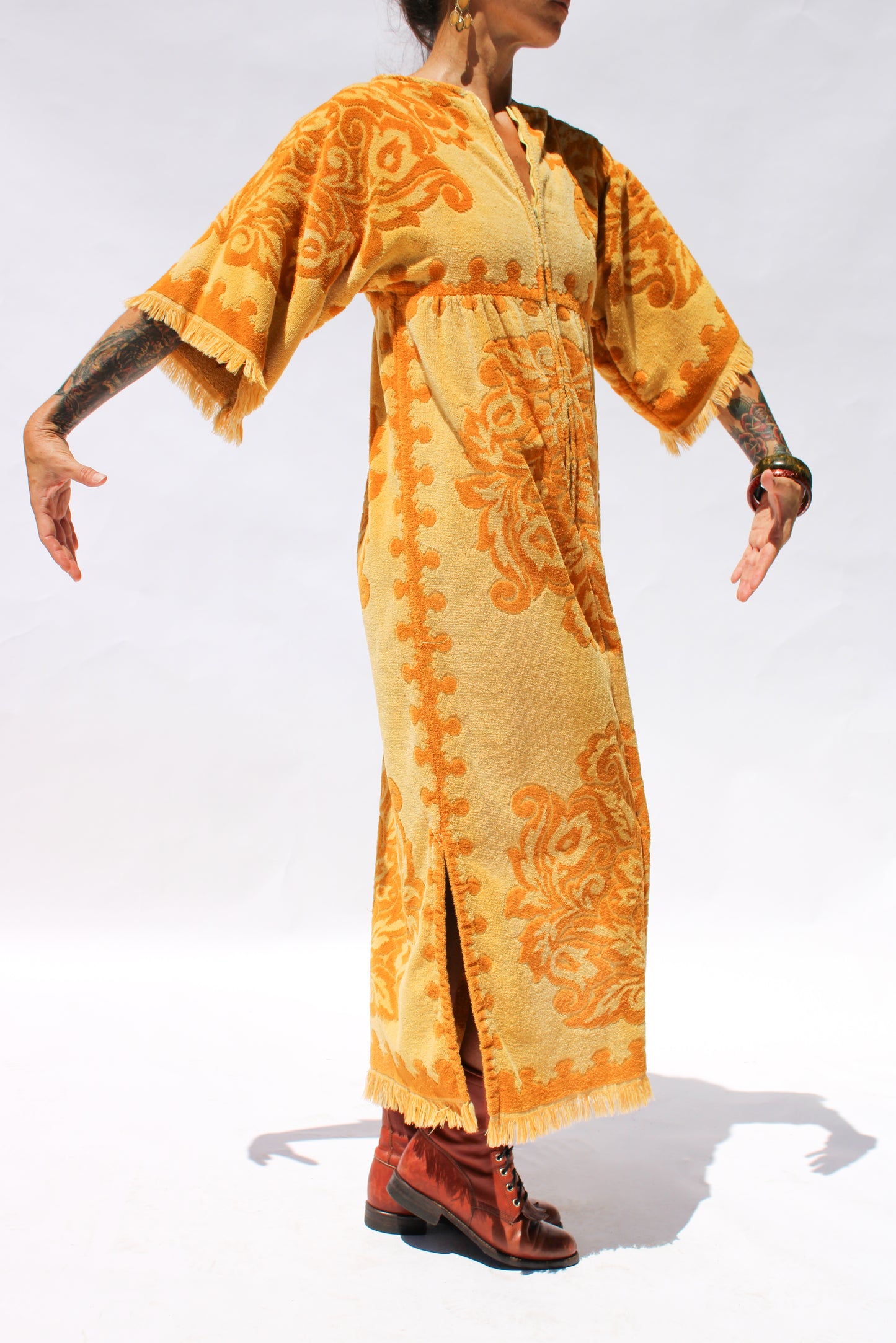 1970s Marigold Terry Cloth Dress