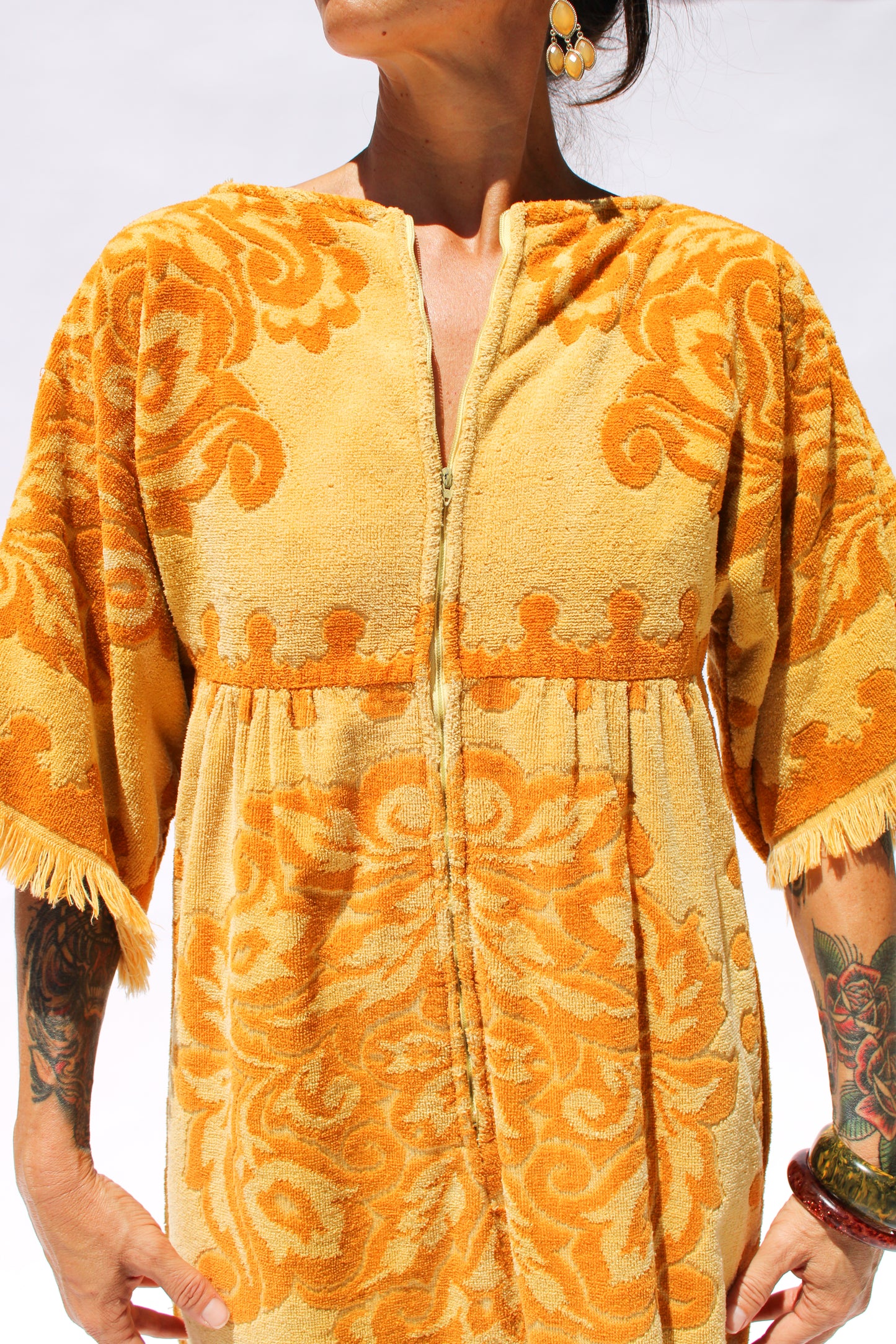 1970s Marigold Terry Cloth Dress
