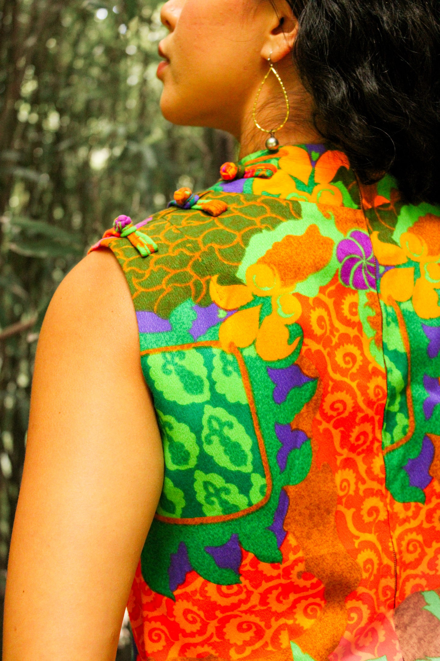 1970's Multicolor Printed Muumuu