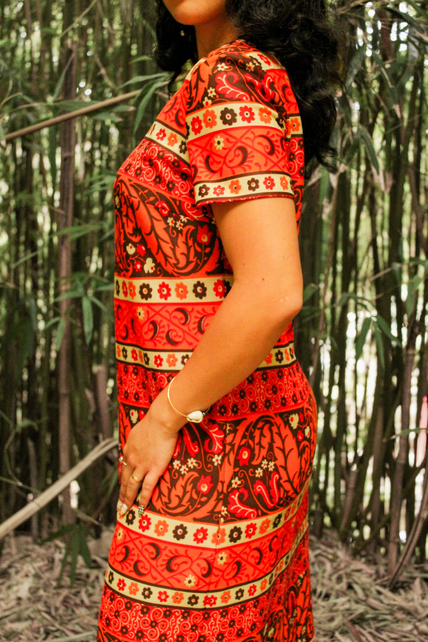 1960's Celestial Print Shift Dress