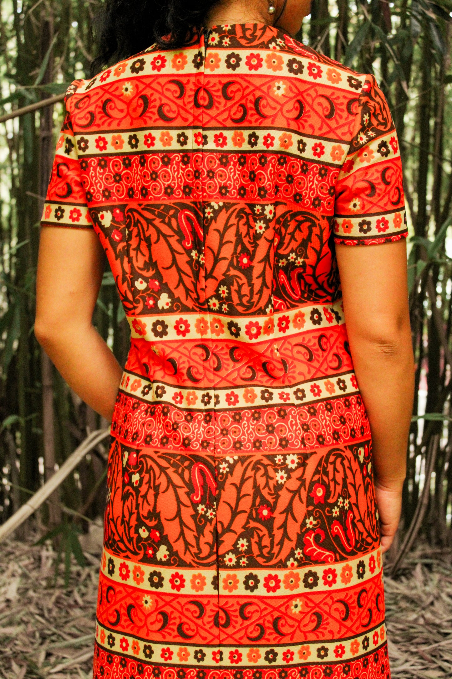 1960's Celestial Print Shift Dress