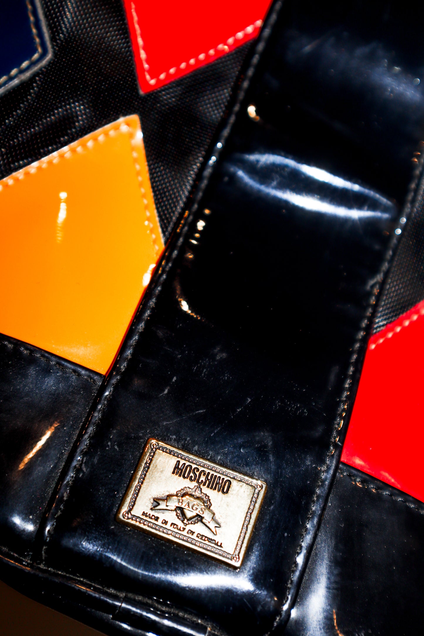 Vintage Late 1980s/ Early 1990s Moschino by Redwall Bucket Bag