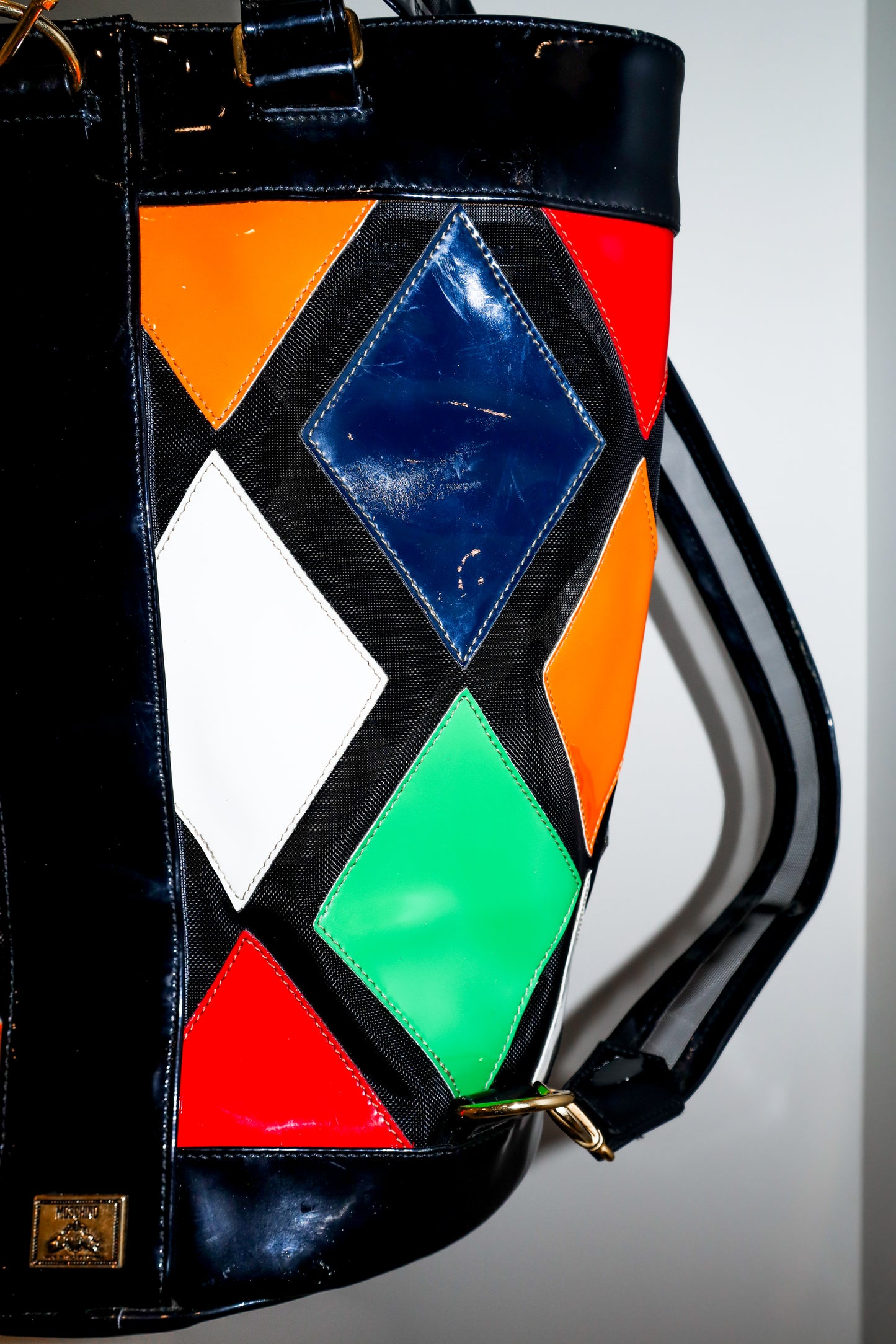 Vintage Late 1980s/ Early 1990s Moschino by Redwall Bucket Bag