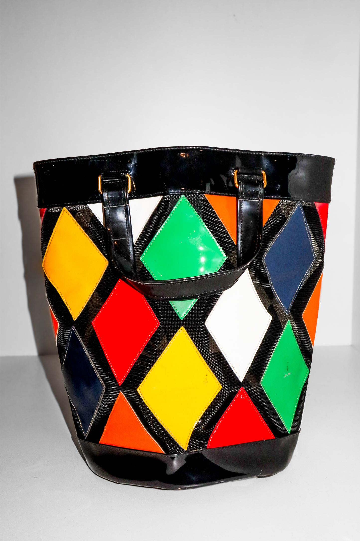 Vintage Late 1980s/ Early 1990s Moschino by Redwall Bucket Bag