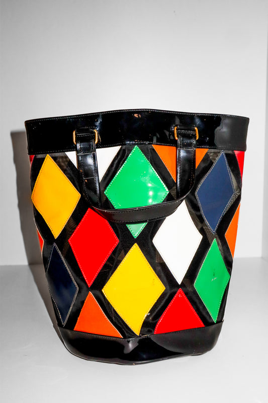 Vintage Late 1980s/ Early 1990s Moschino by Redwall Bucket Bag